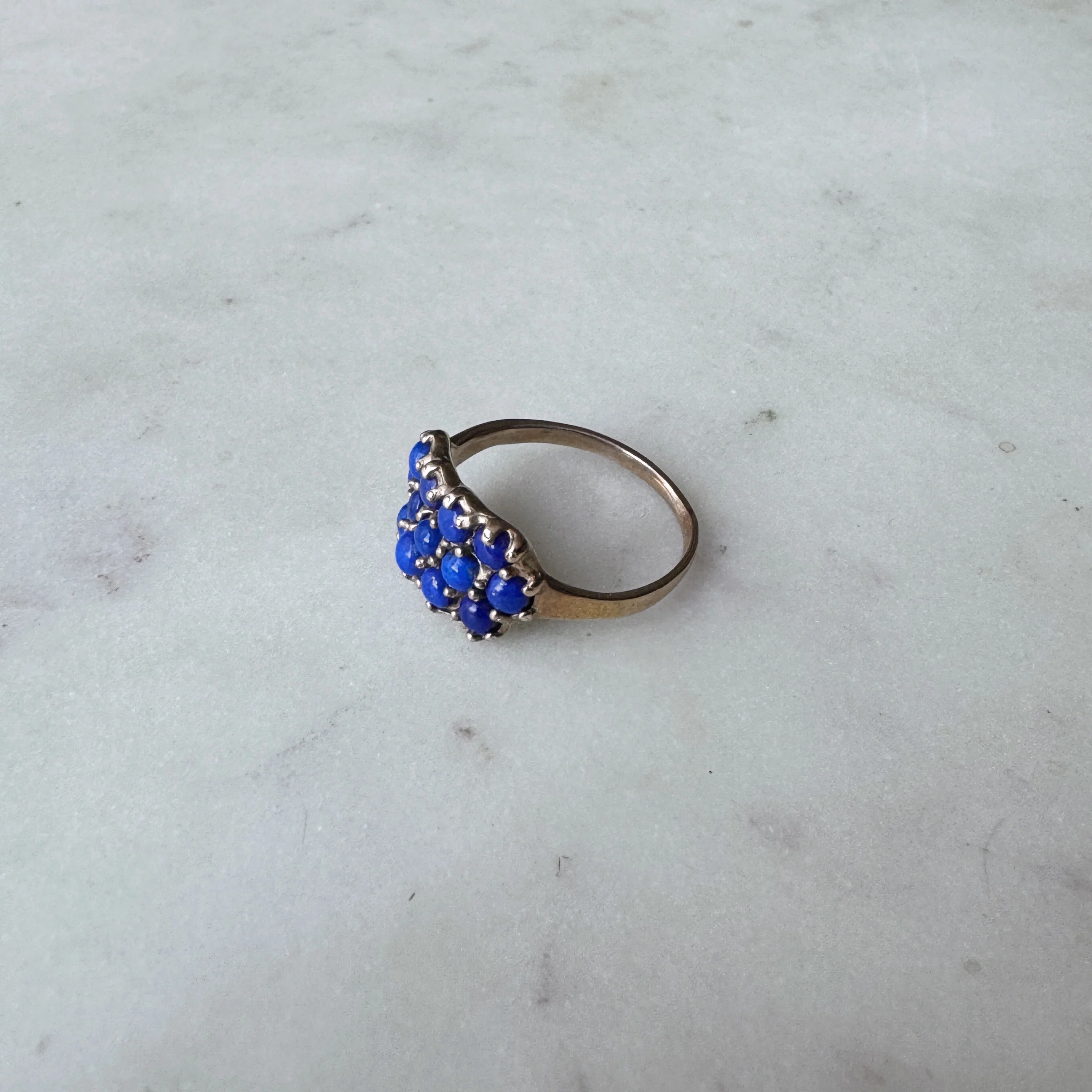 13 STONE LAPIS RING - Image 3