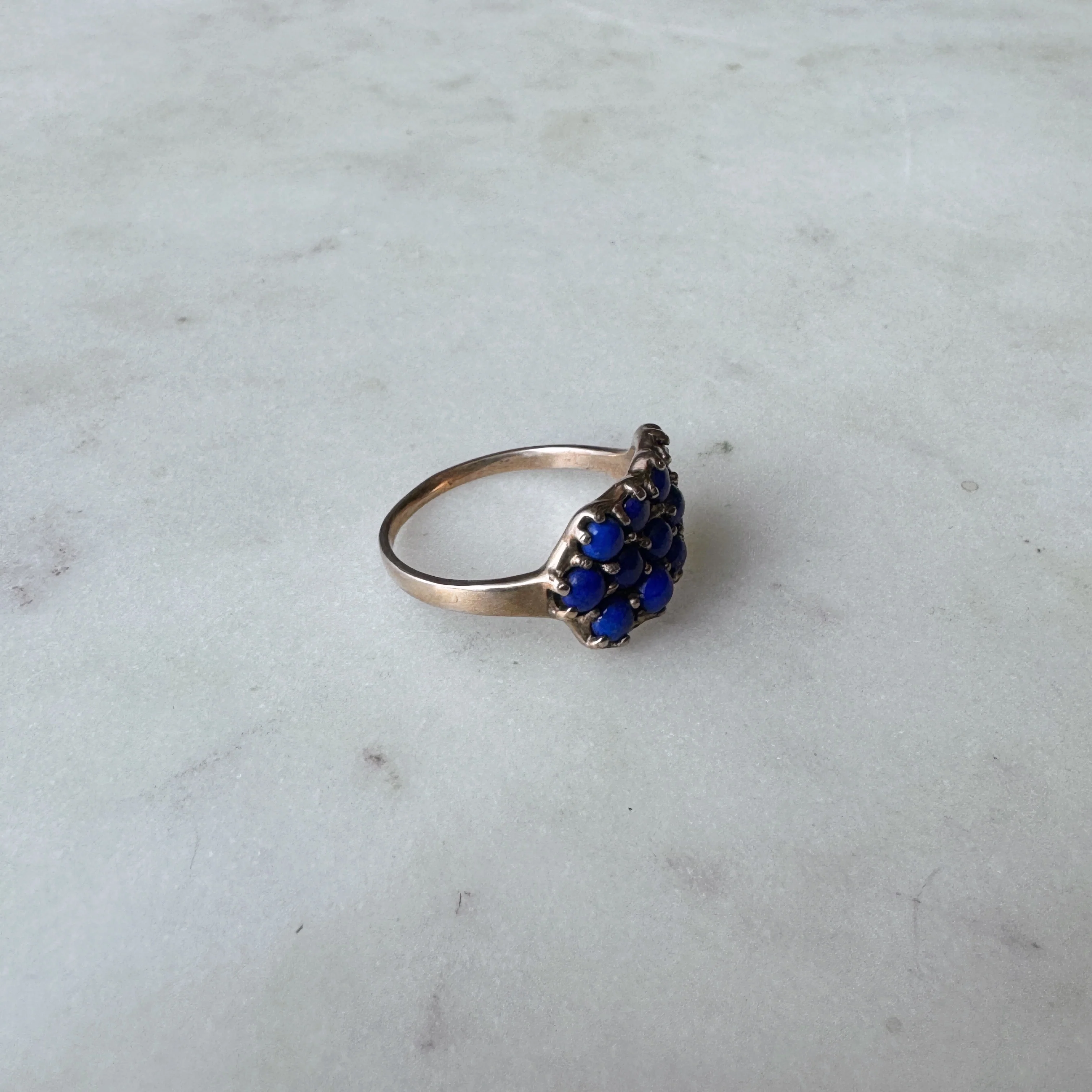 13 STONE LAPIS RING - Image 4