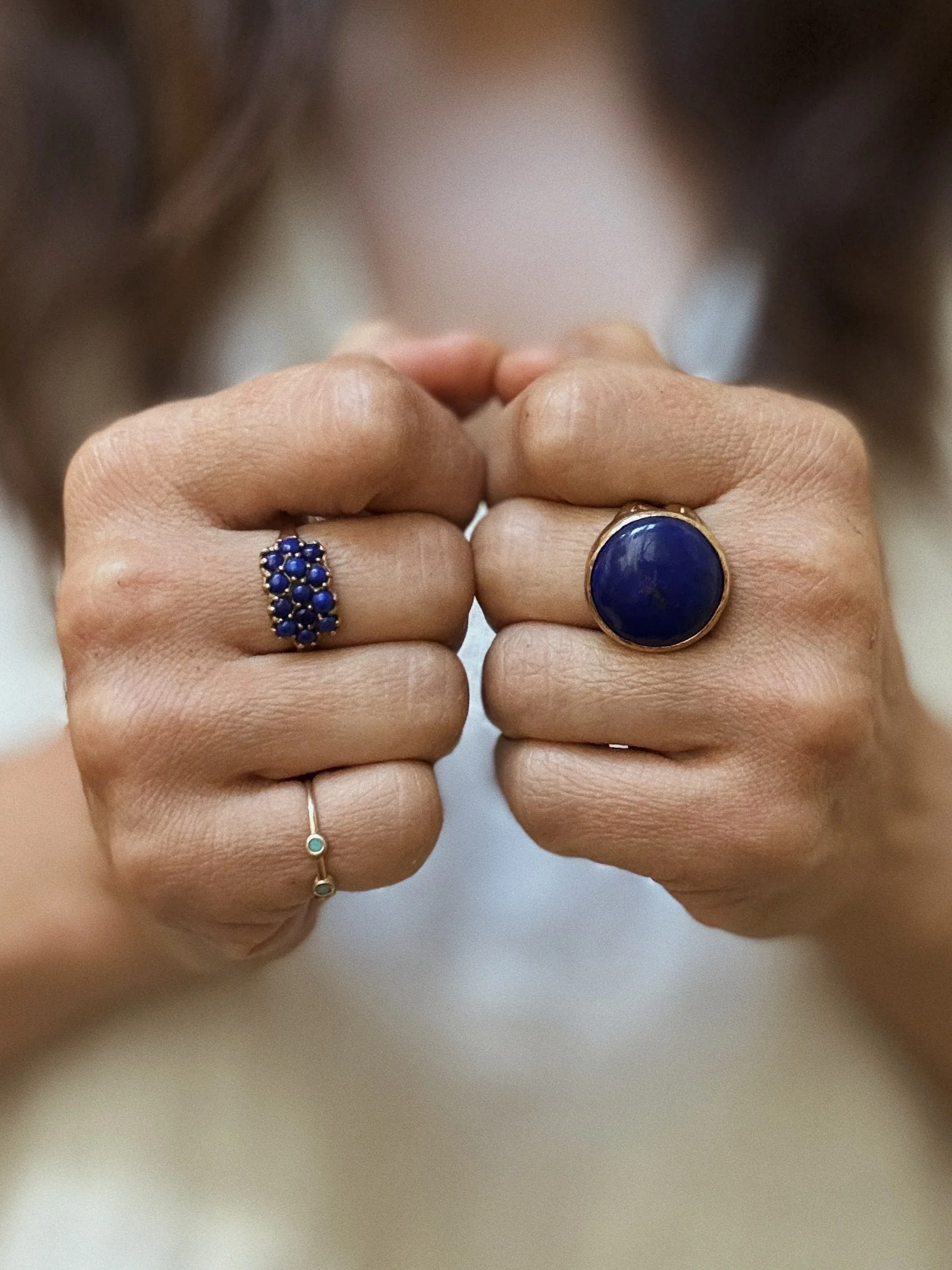 13 STONE LAPIS RING - Image 6