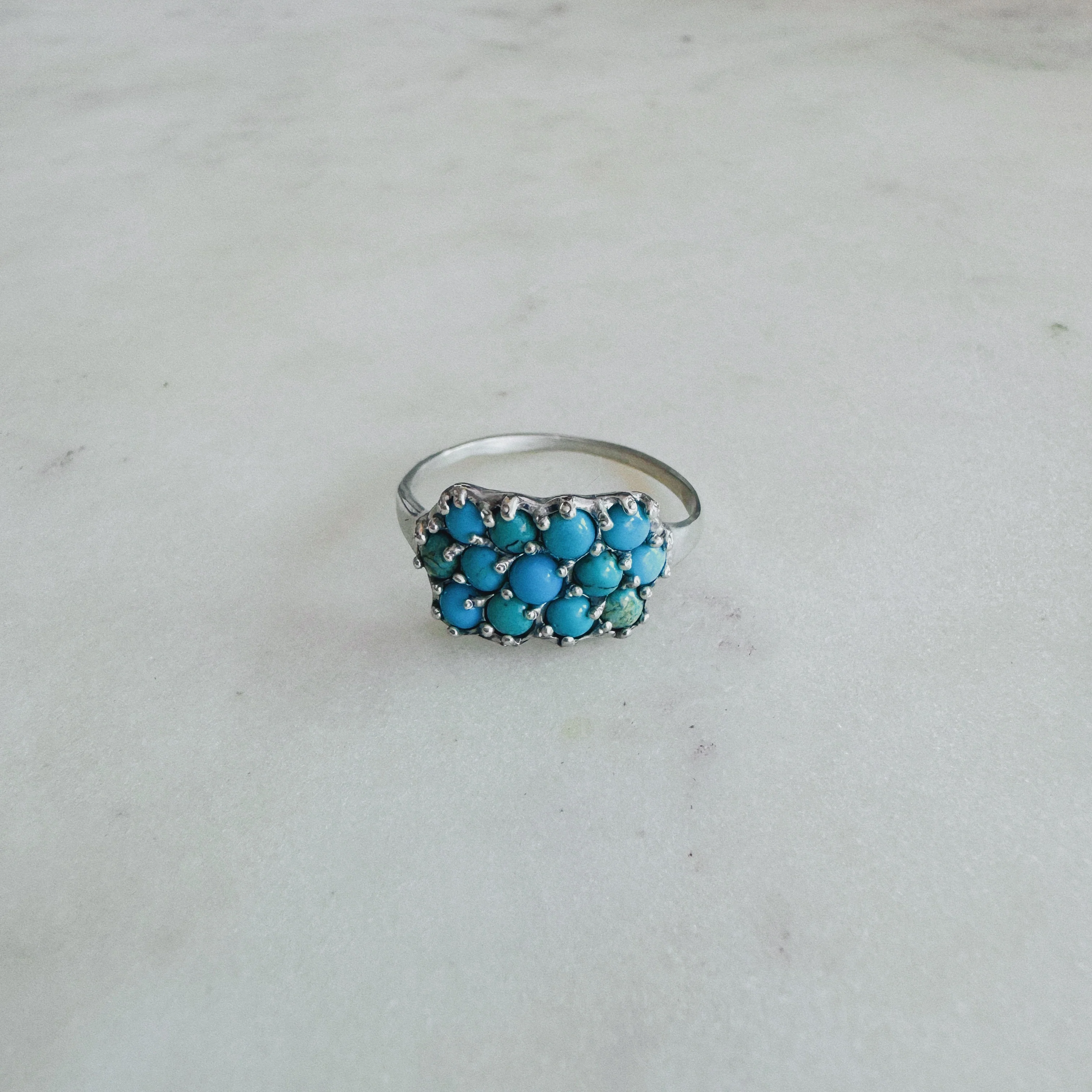 13 STONE TURQUOISE RING - Image 5
