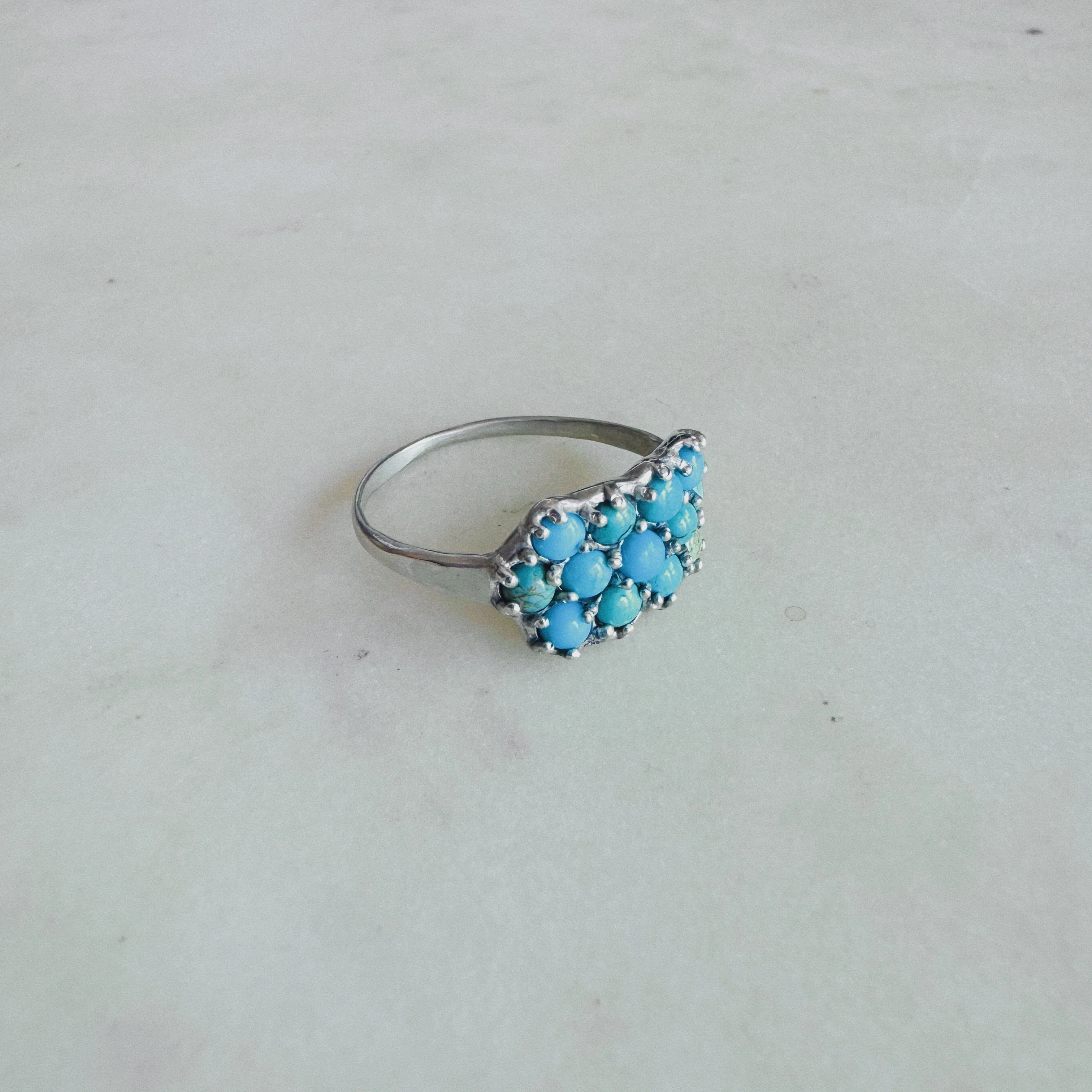 13 STONE TURQUOISE RING - Image 6