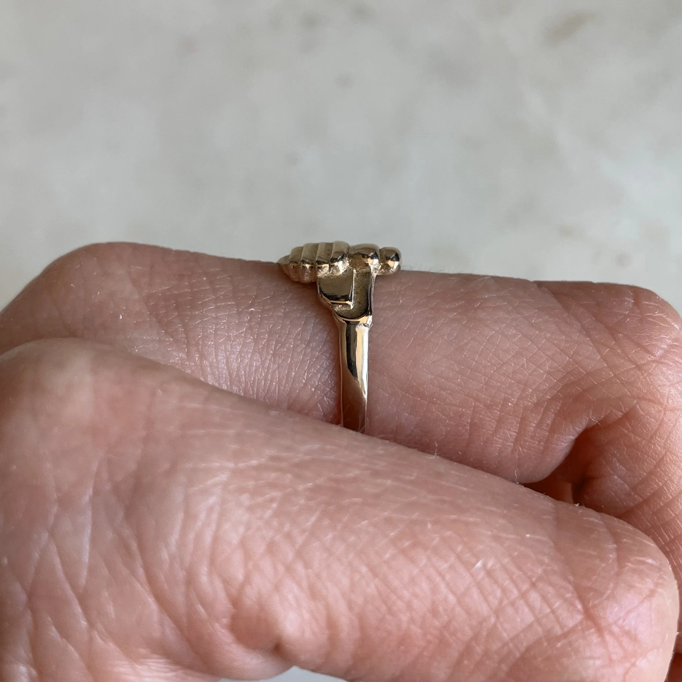 14K GOLD BEE RING - Image 6