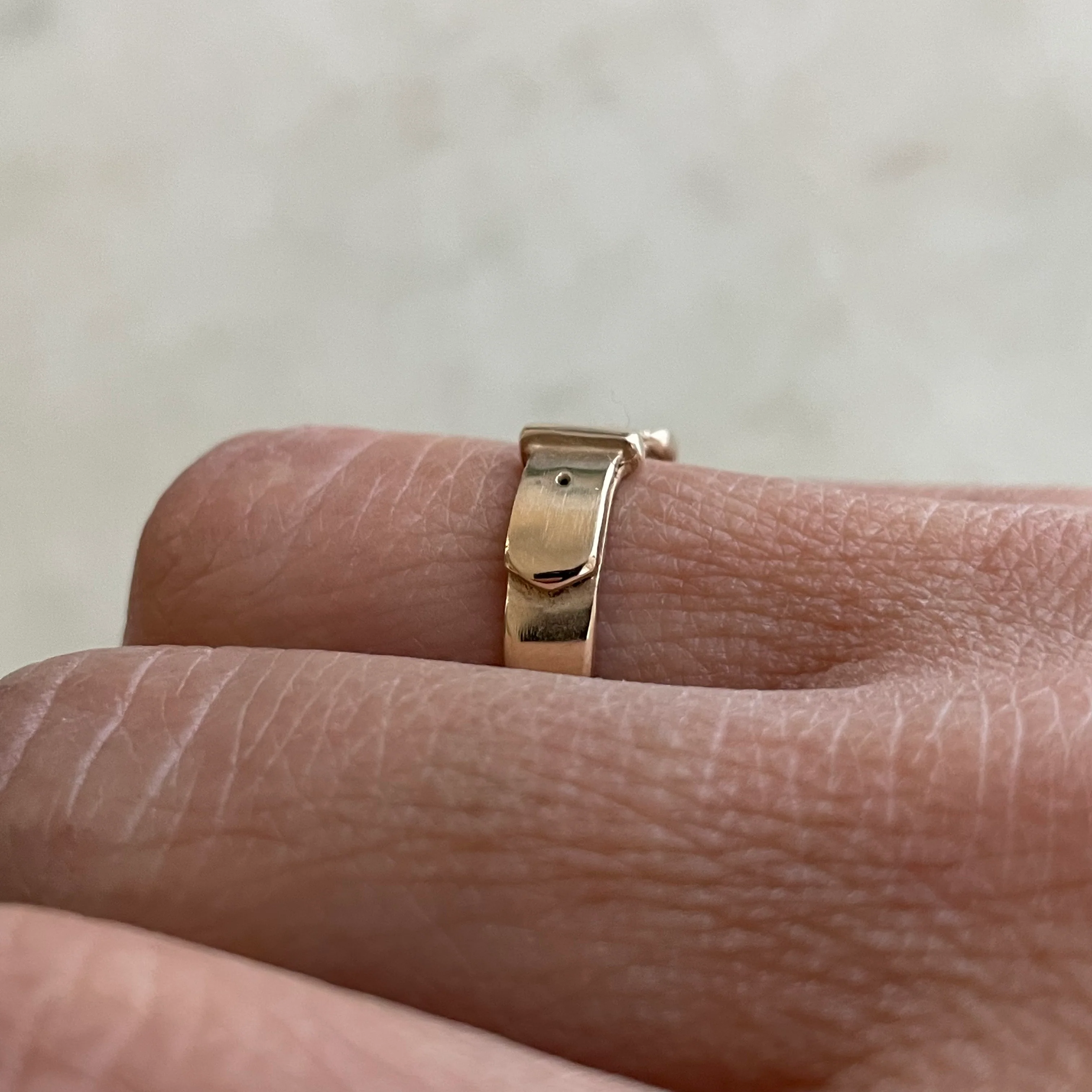 14K GOLD BELT RING - Image 6