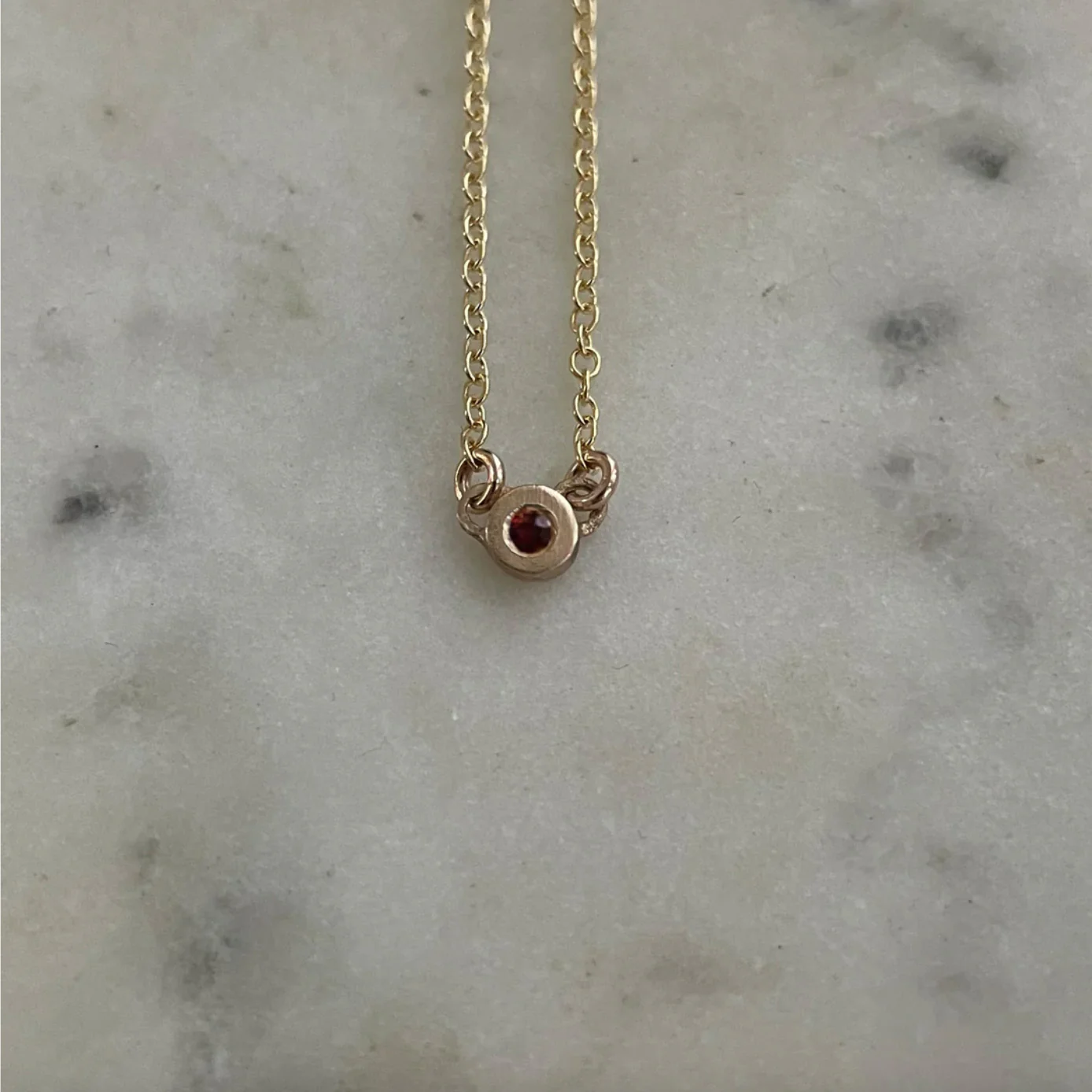 ARCHIVE — 14K GOLD GRACE BAR NECKLACE + BIRTHSTONE