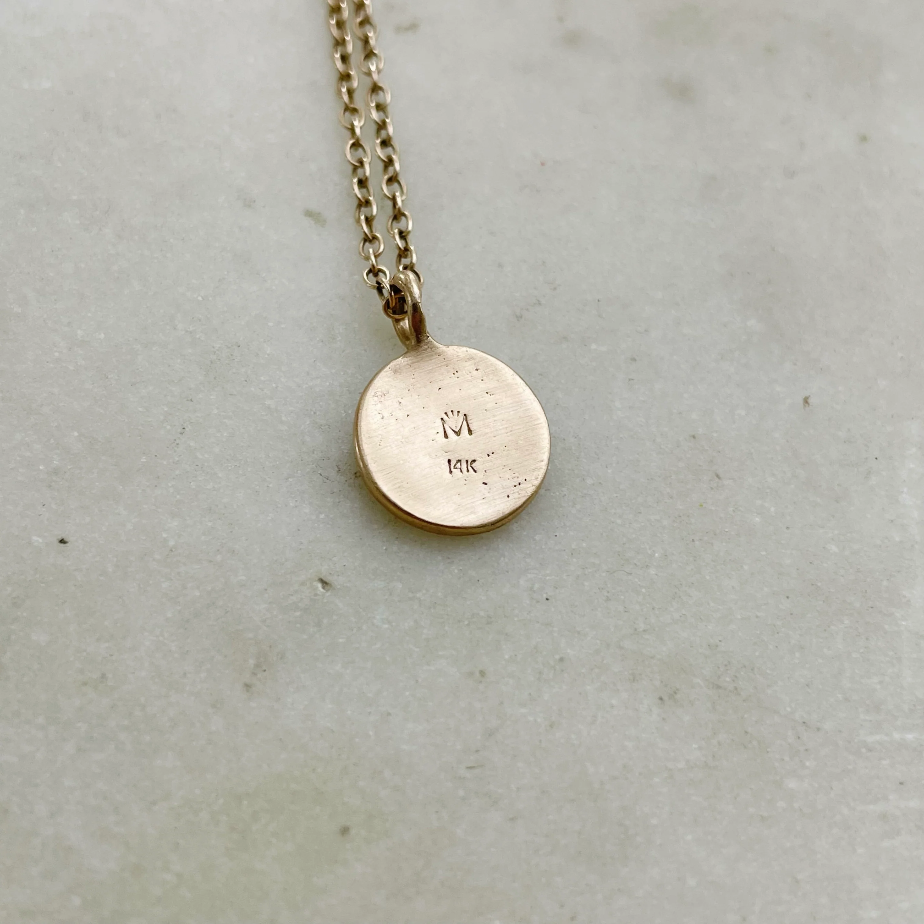 ARCHIVE — 14K GOLD HAPPY FACE PENDANT - Image 2