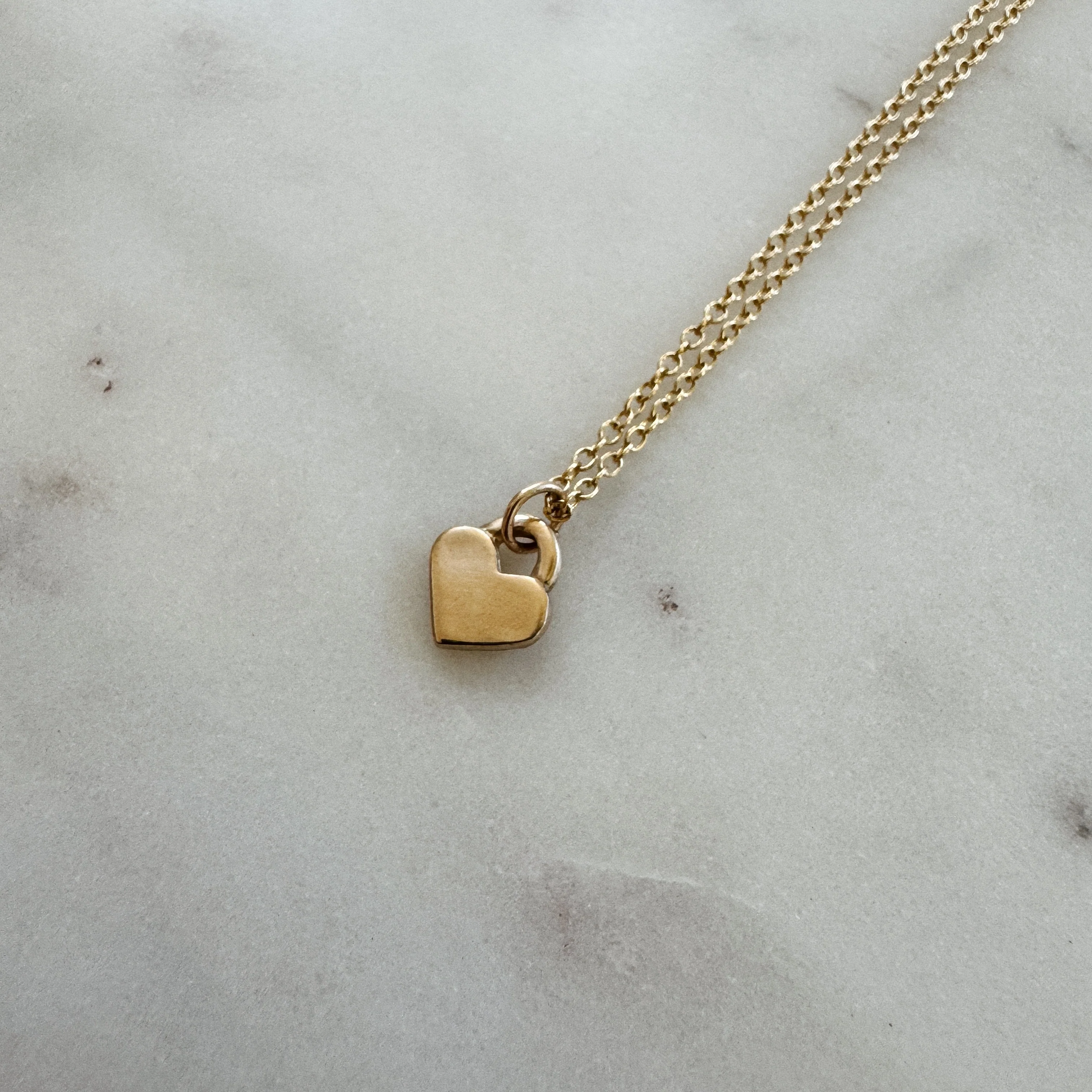 14K GOLD HEART PENDANT — SMALL - Image 4