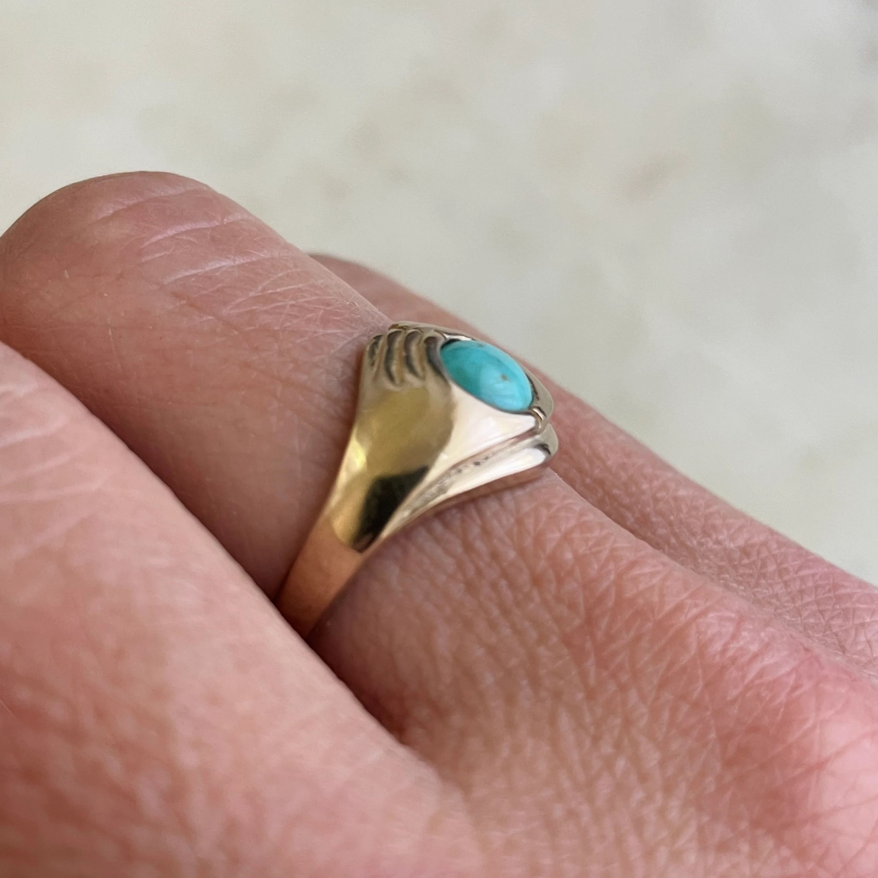 14K GOLD HELD RING - Image 5