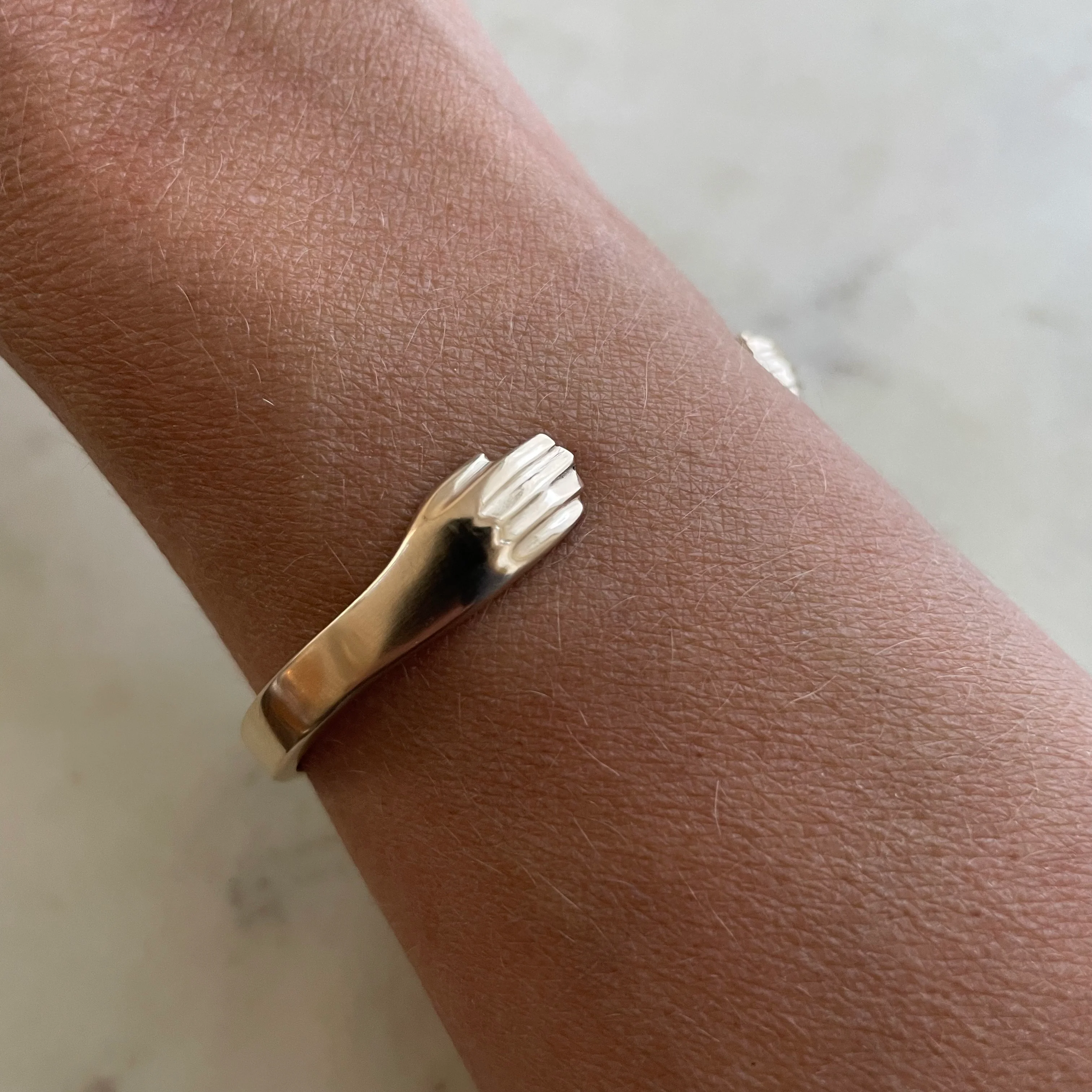 14K GOLD HUG CUFF - Image 4