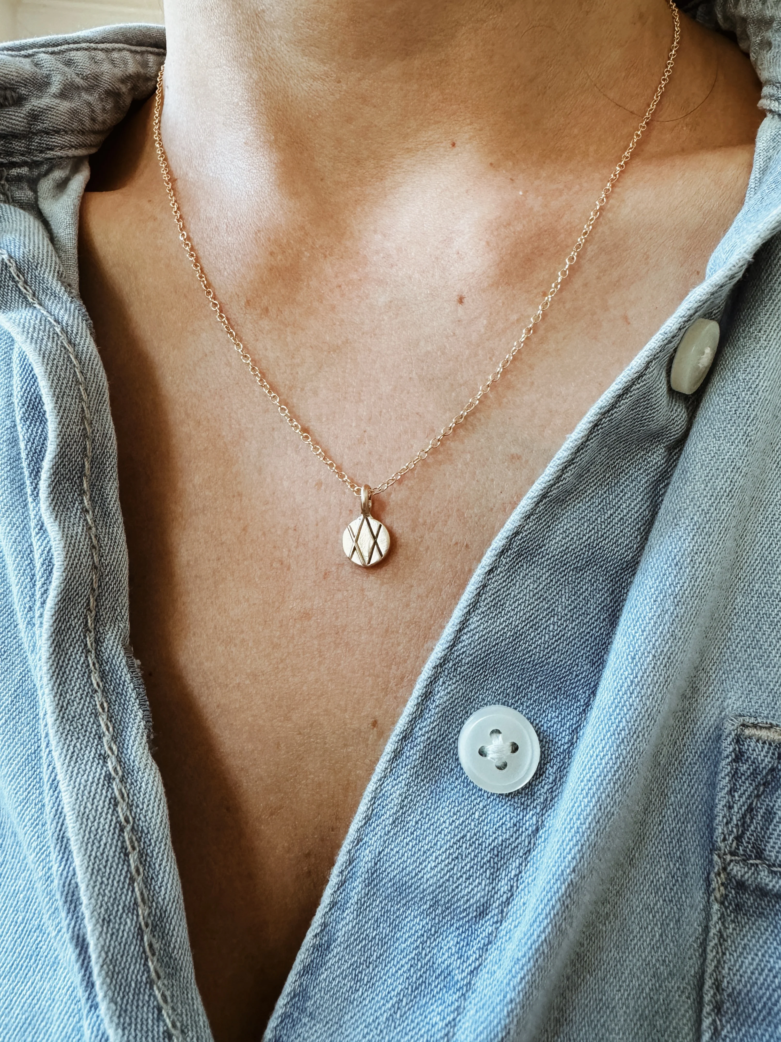 14K GOLD JOY | SORROW PENDANT - Image 2