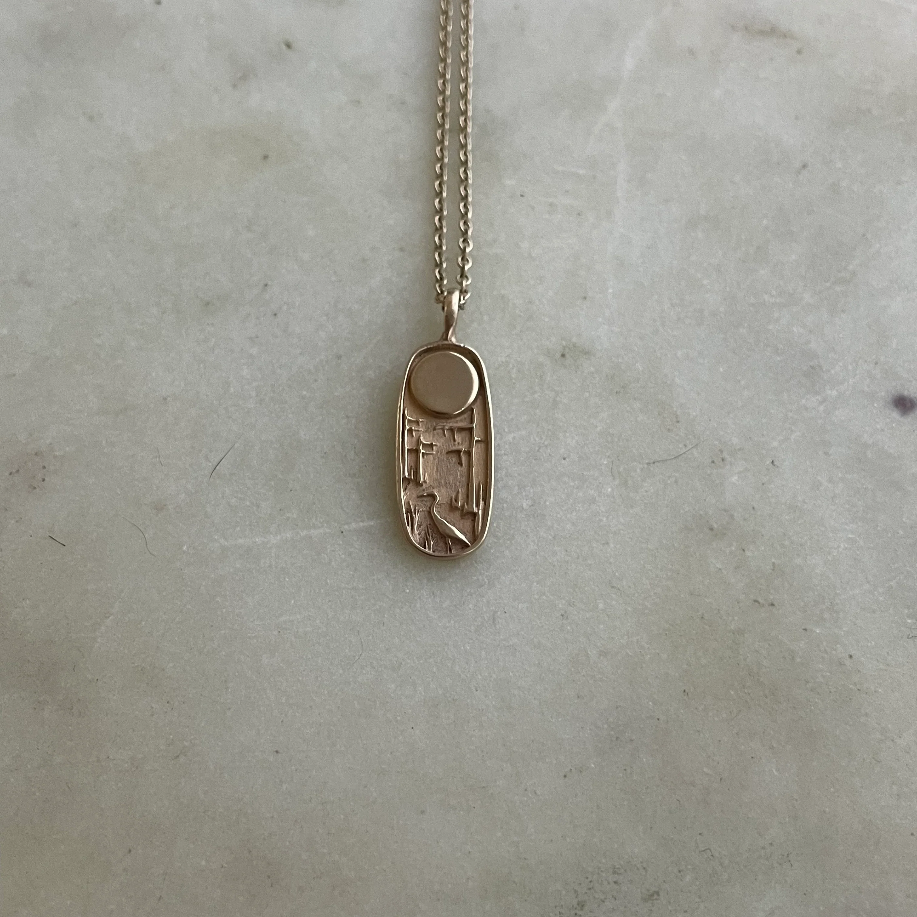 14K GOLD LOUISIANA WILD PENDANT — SMALL - Image 3