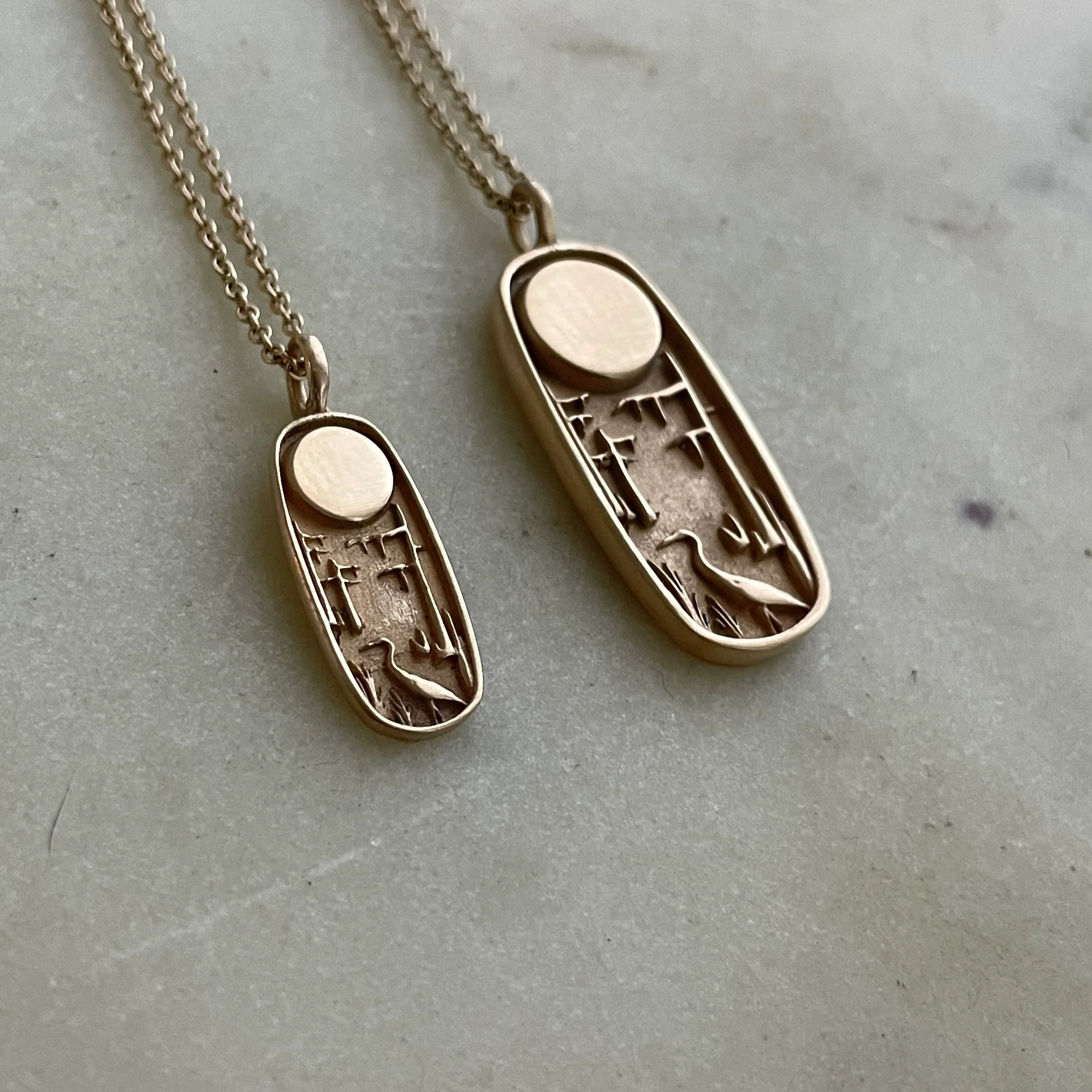 14K GOLD LOUISIANA WILD PENDANT — SMALL - Image 4
