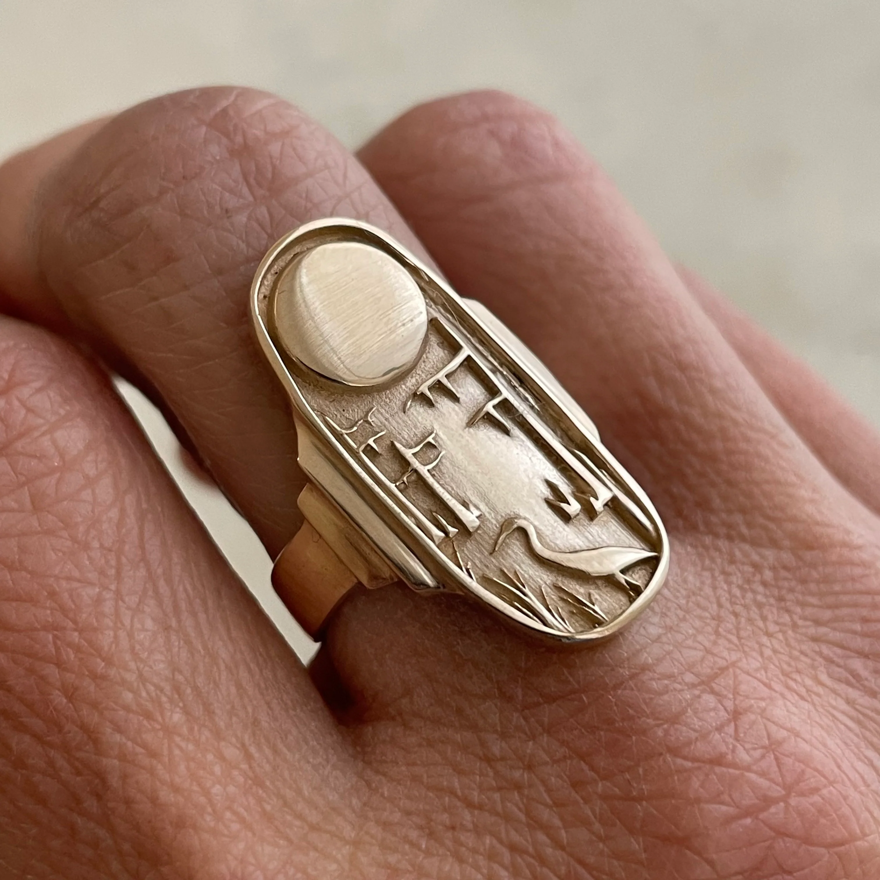 14K GOLD LOUISIANA WILD STATEMENT RING - Image 5