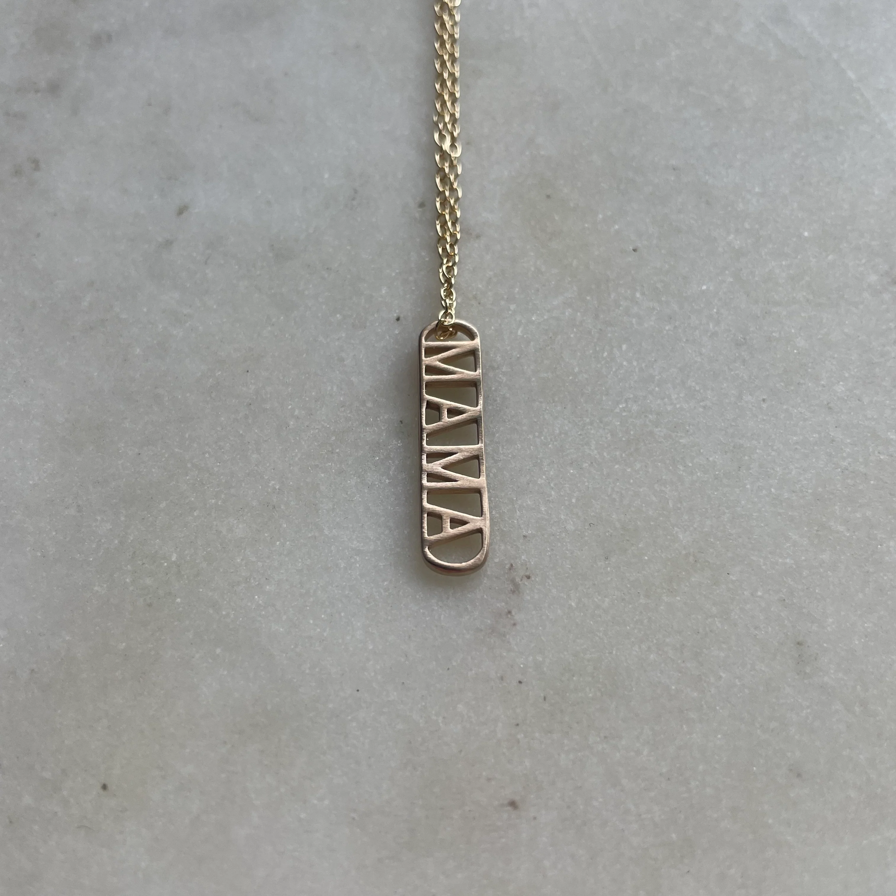 14K GOLD MAMA PENDANT