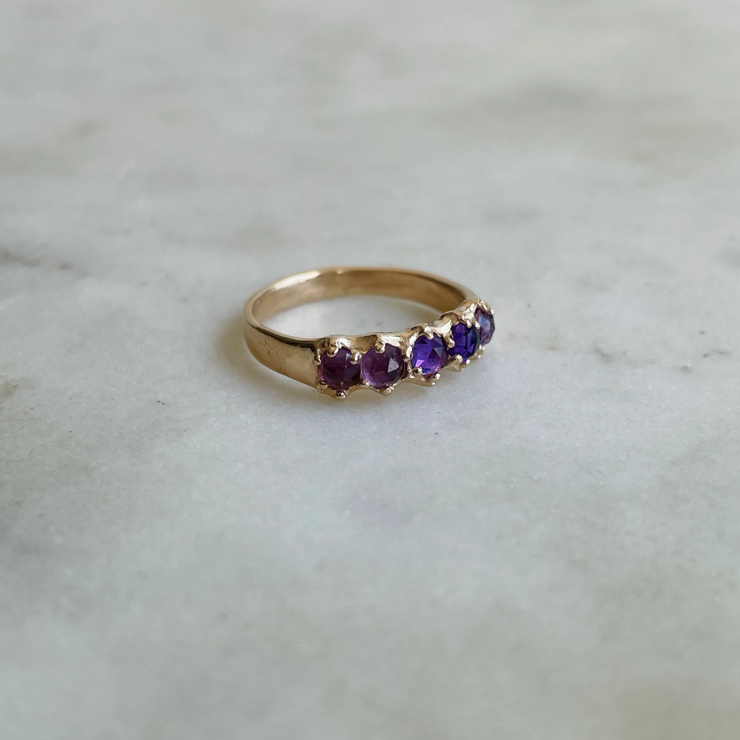 14K GOLD MARGARET RING — AMETHYST - Image 2