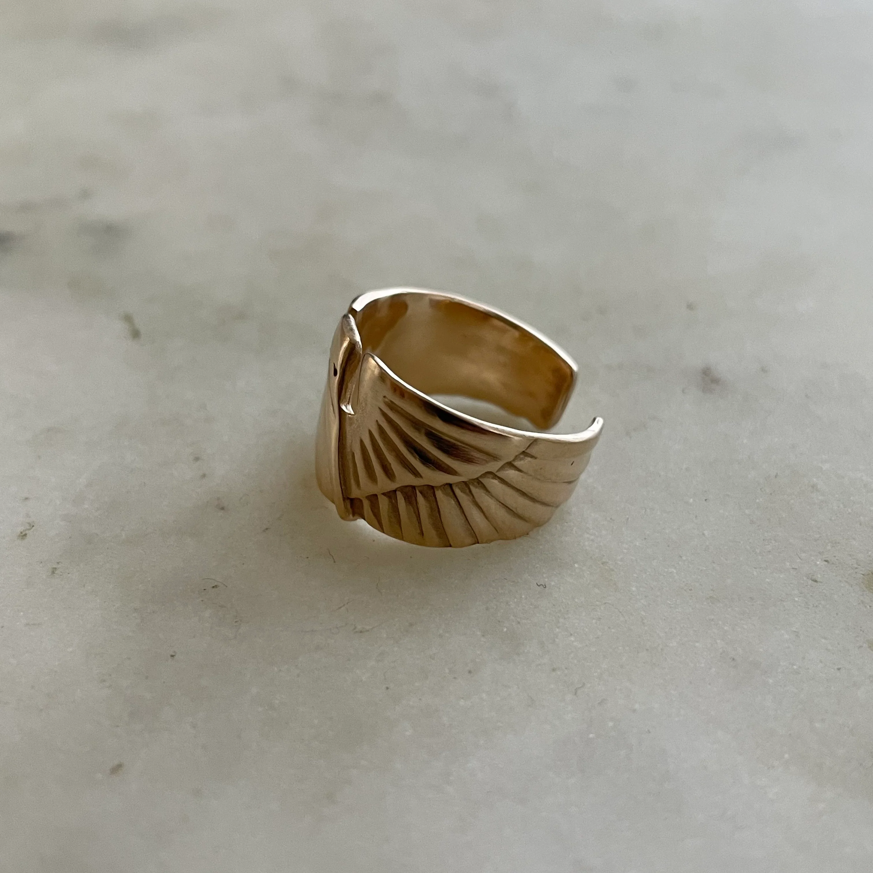 14K GOLD PELICAN RING - Image 3