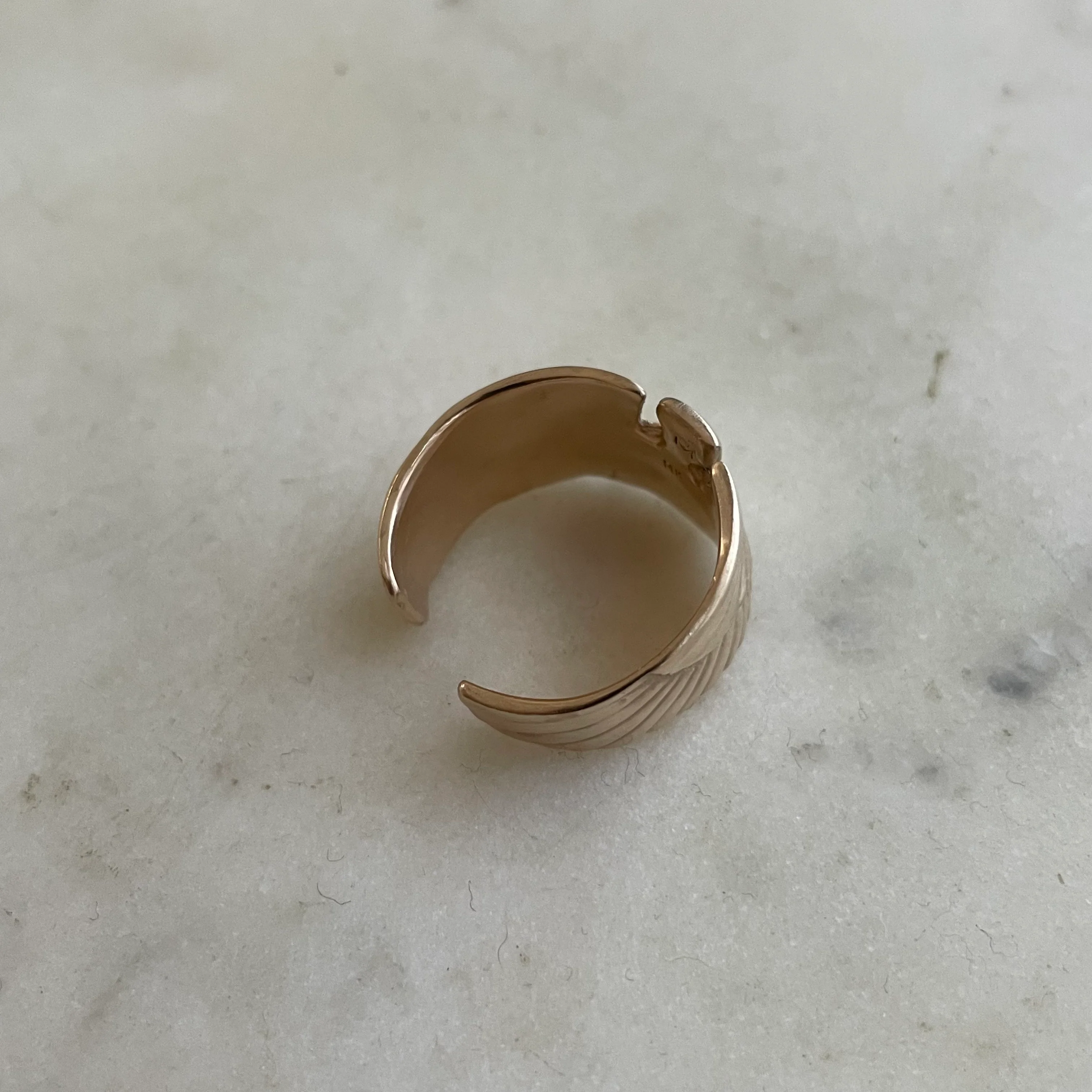 14K GOLD PELICAN RING - Image 4