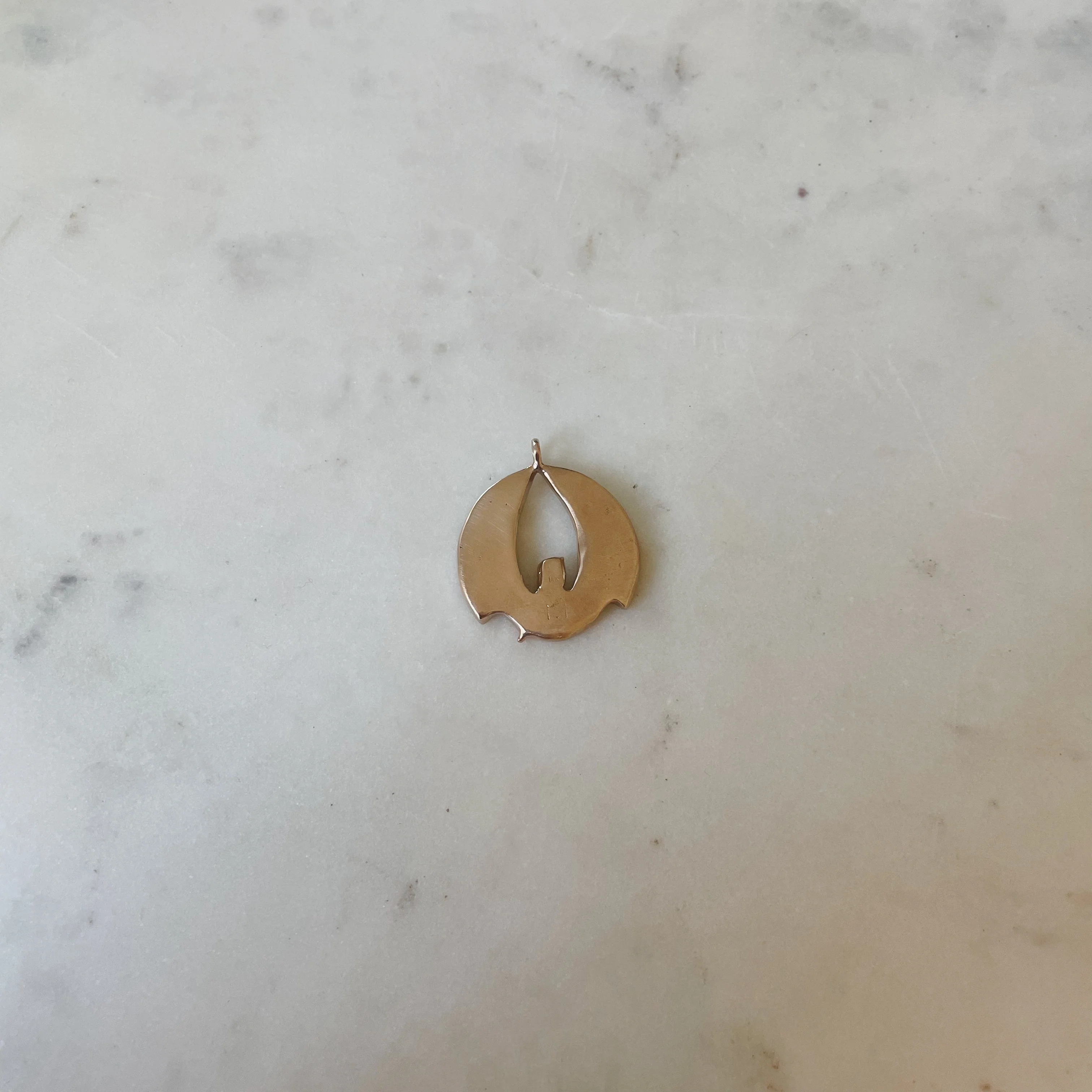 14K GOLD PELICAN RISING PENDANT — LARGE - Image 4