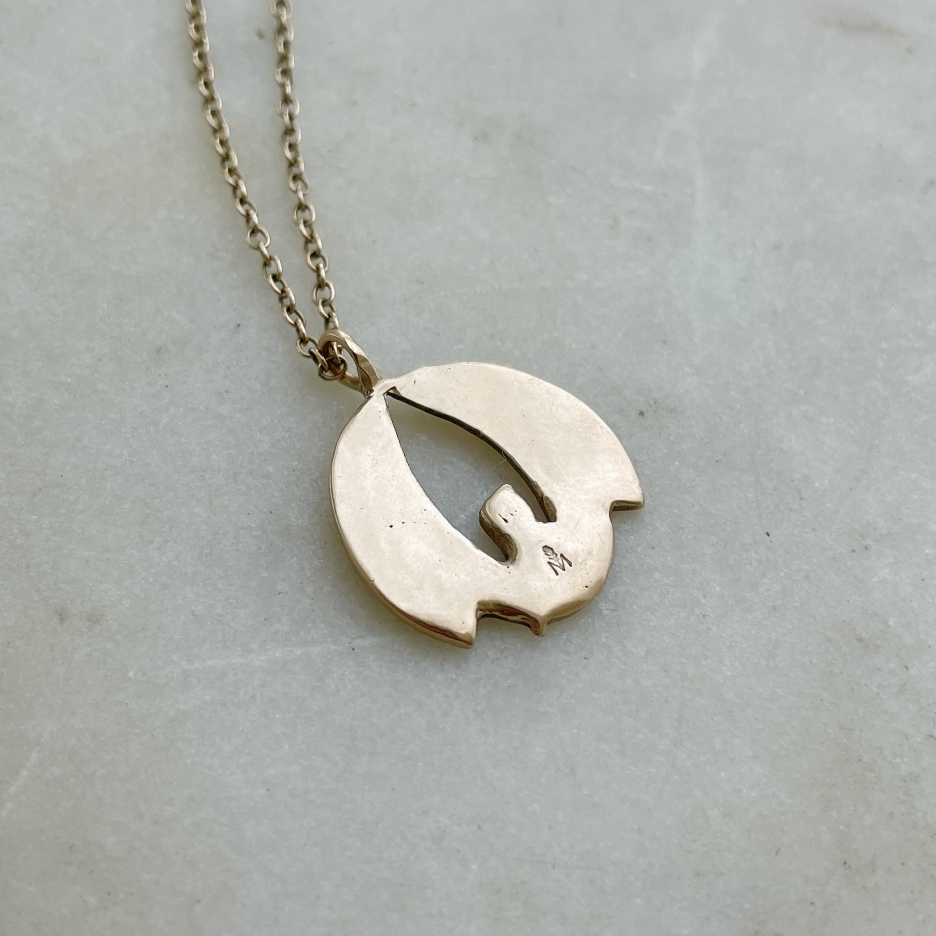 14K GOLD PELICAN RISING PENDANT — SMALL - Image 4