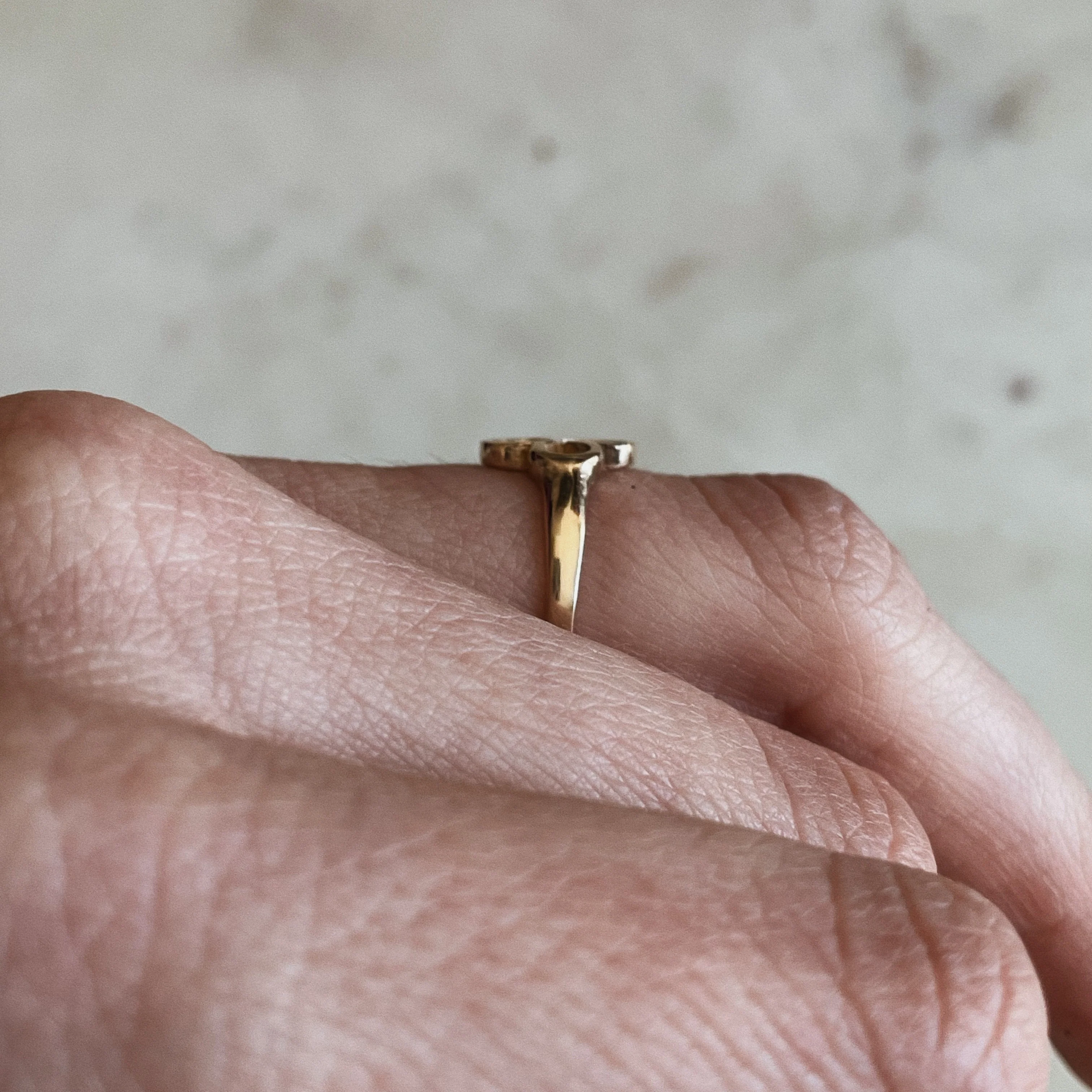 14K GOLD QUATREFOIL RING - Image 6