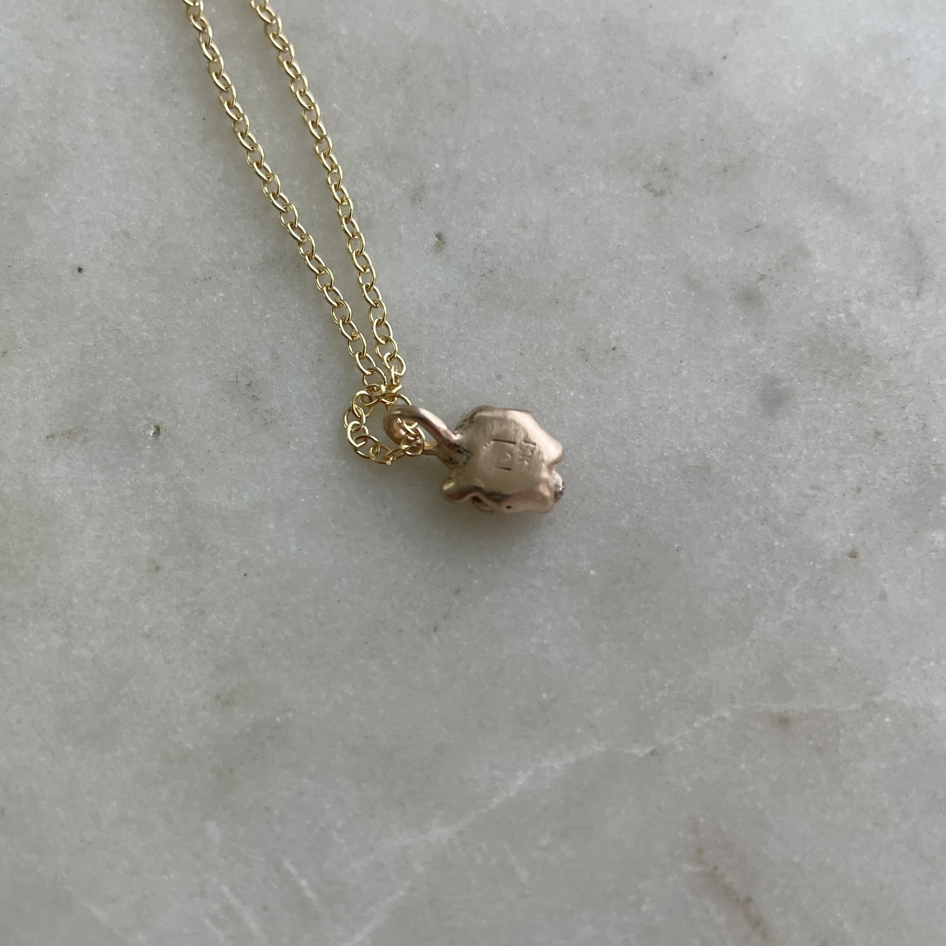 ARCHIVE — 14K GOLD SUCCULENT PENDANT - Image 4