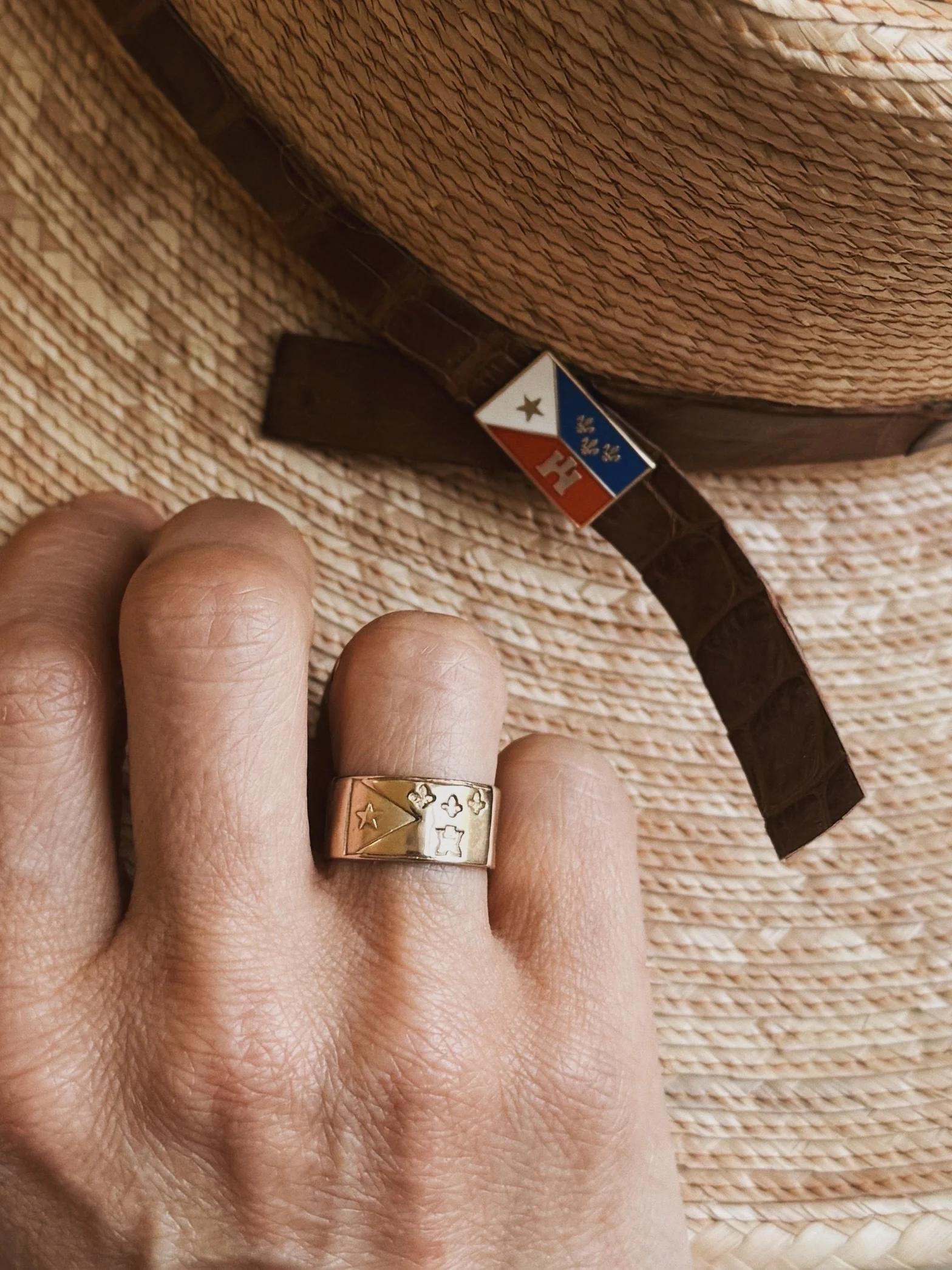 ACADIAN FLAG ADJUSTABLE RING - Image 3