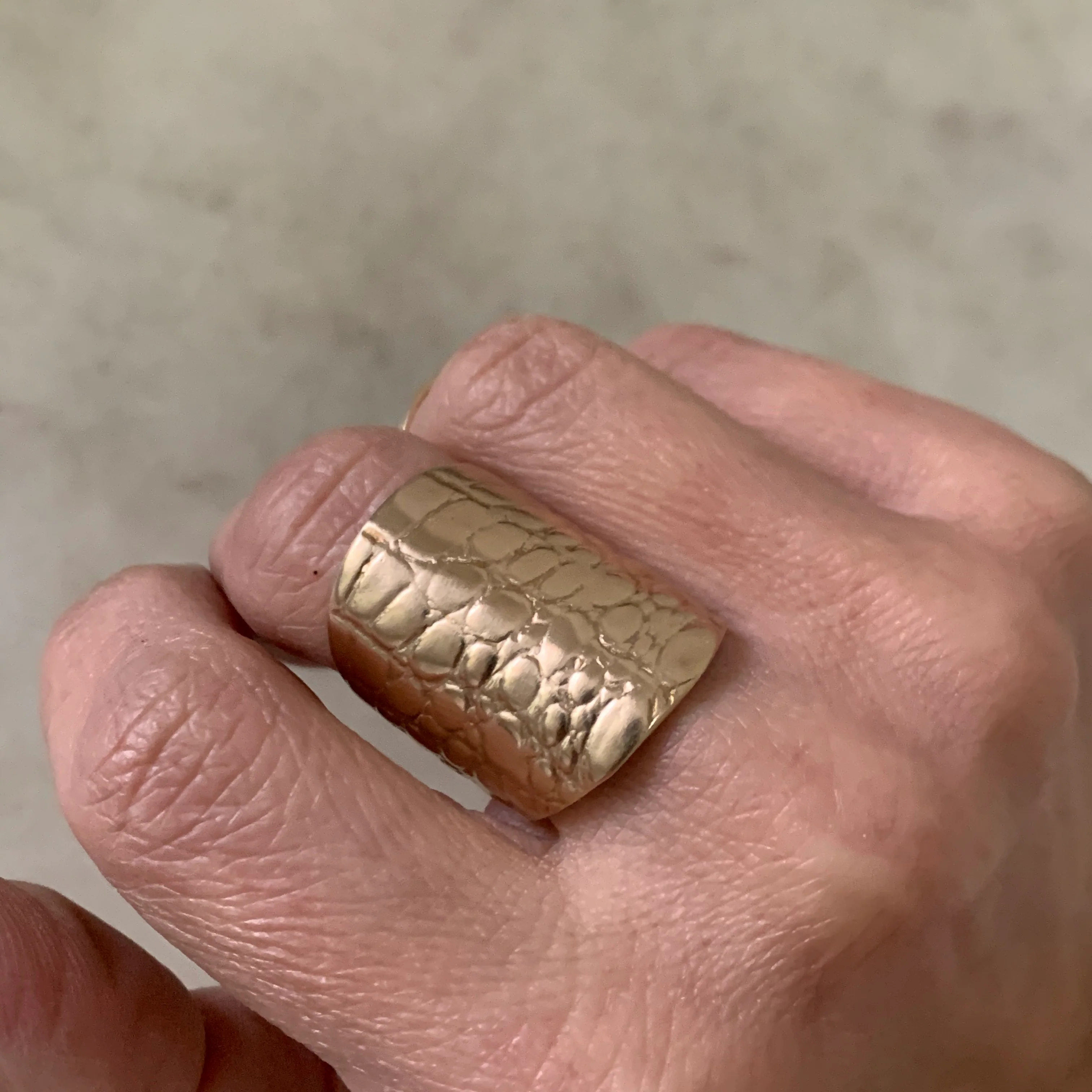 ALLIGATOR SKIN RING - Image 5