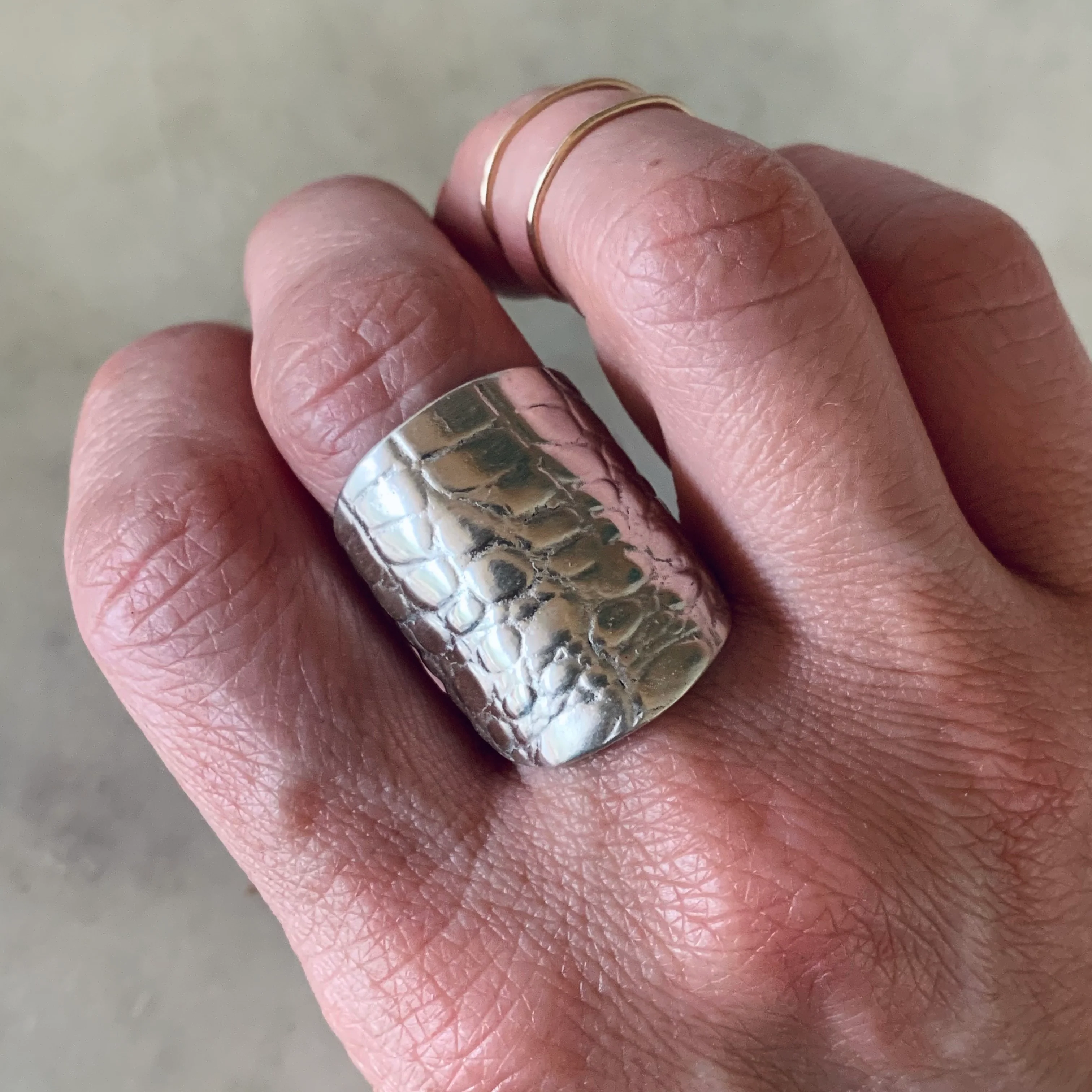ALLIGATOR SKIN RING - Image 7