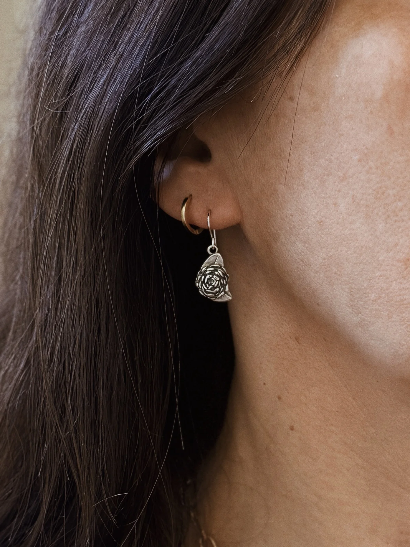 CAMELLIA EARRINGS — SMALL - Image 8