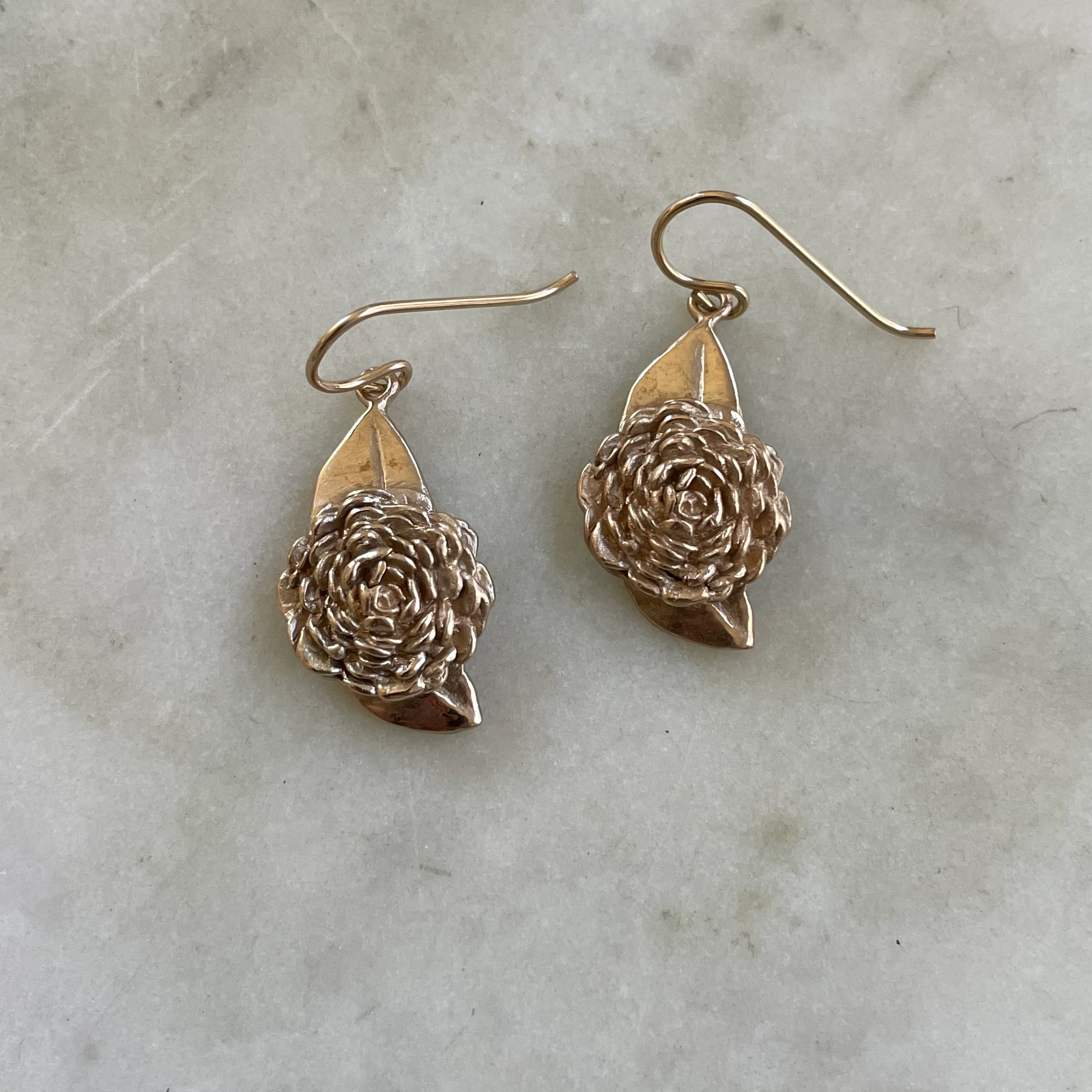ARCHIVE — CAMELLIA EARRINGS — LARGE
