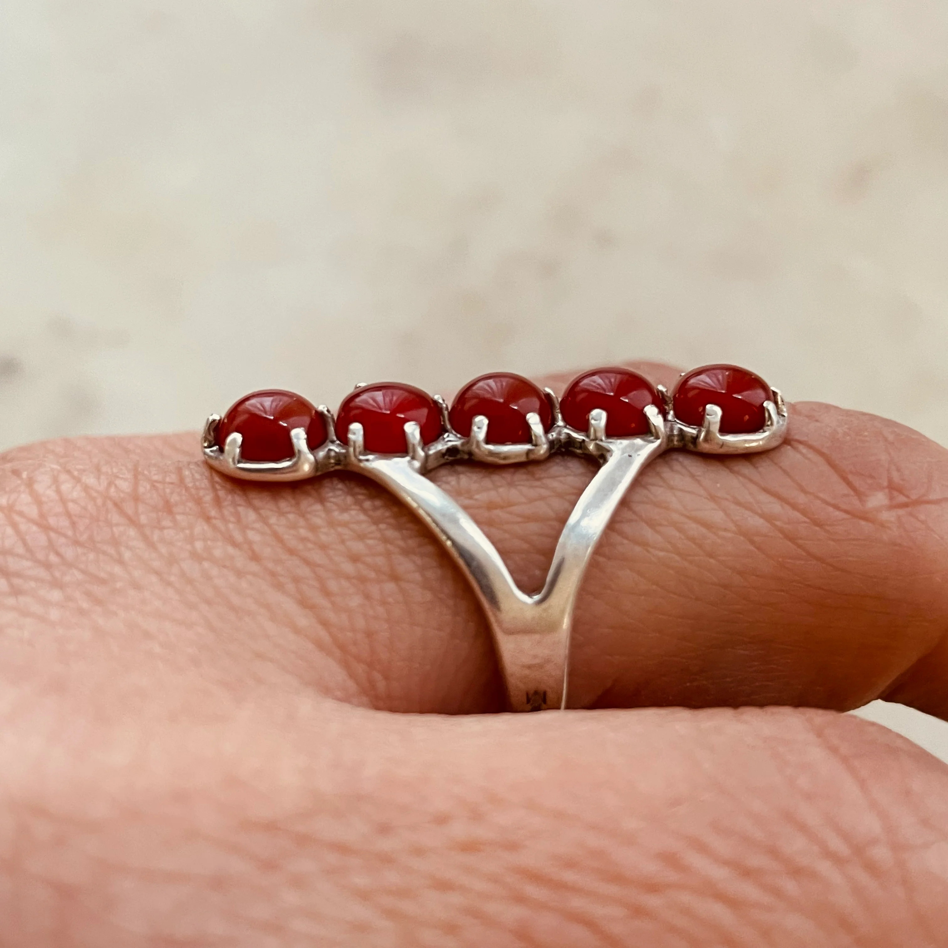 ROW RING - CARNELIAN - Image 8
