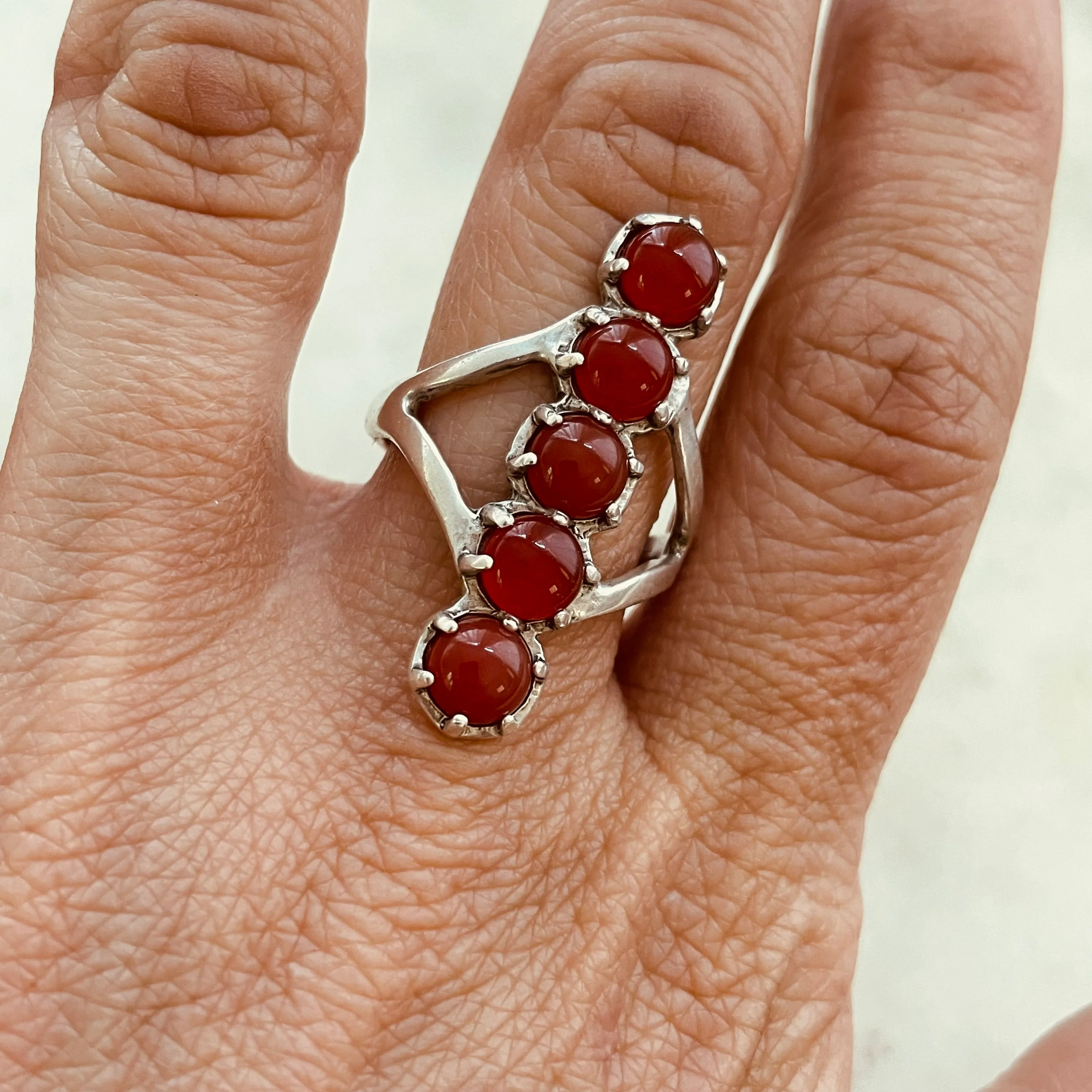 ROW RING - CARNELIAN - Image 9