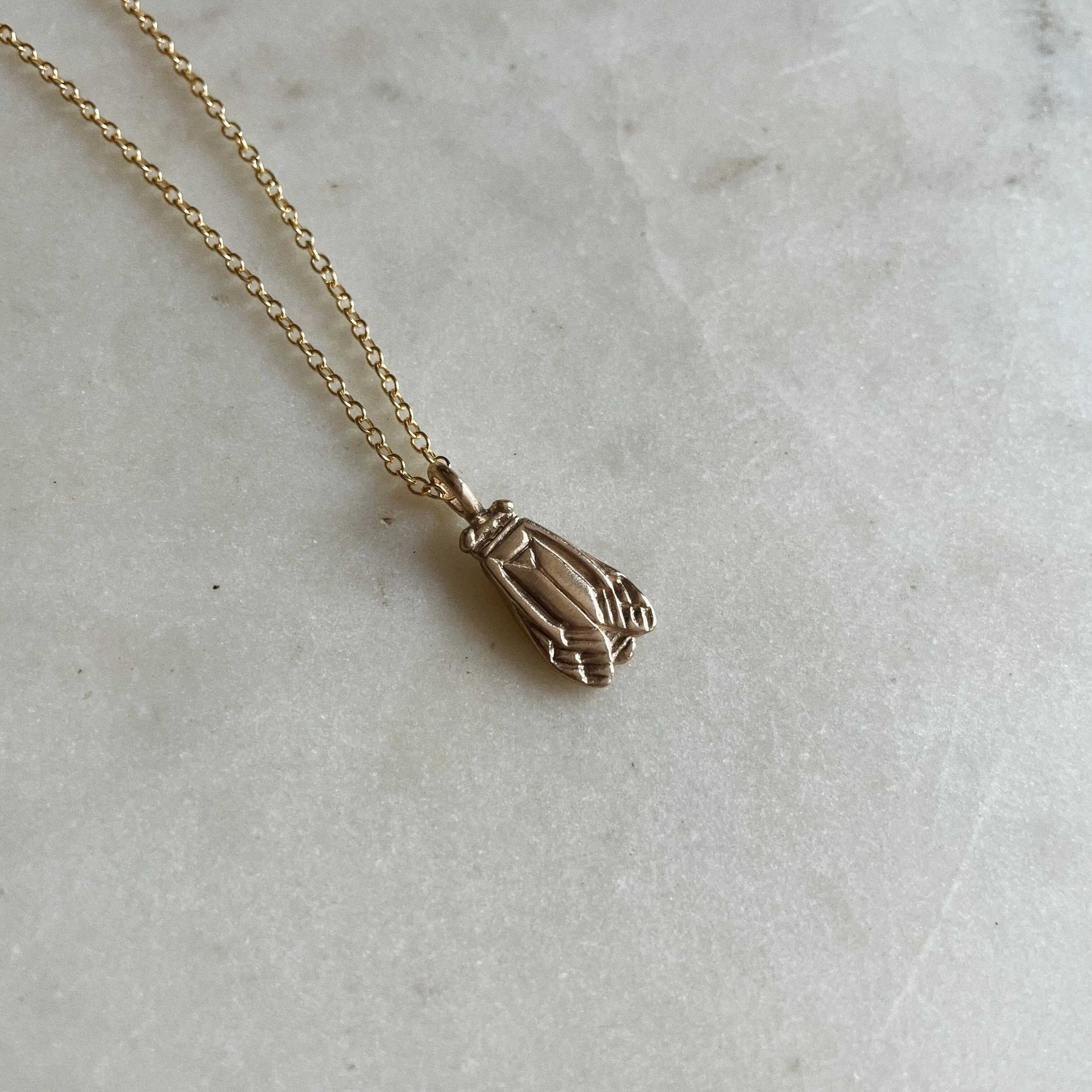 14K GOLD CICADA PENDANT — SMALL - Image 3