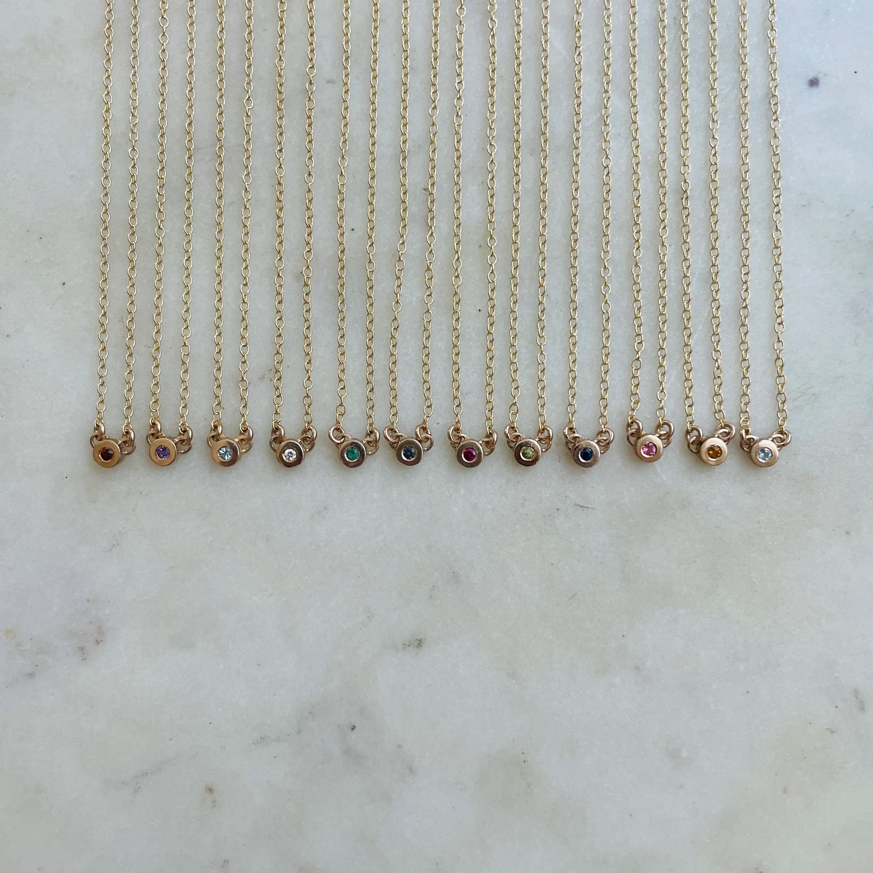ARCHIVE — CUSTOMIZE A GRACE BIRTHSTONE BAR NECKLACE - Image 6