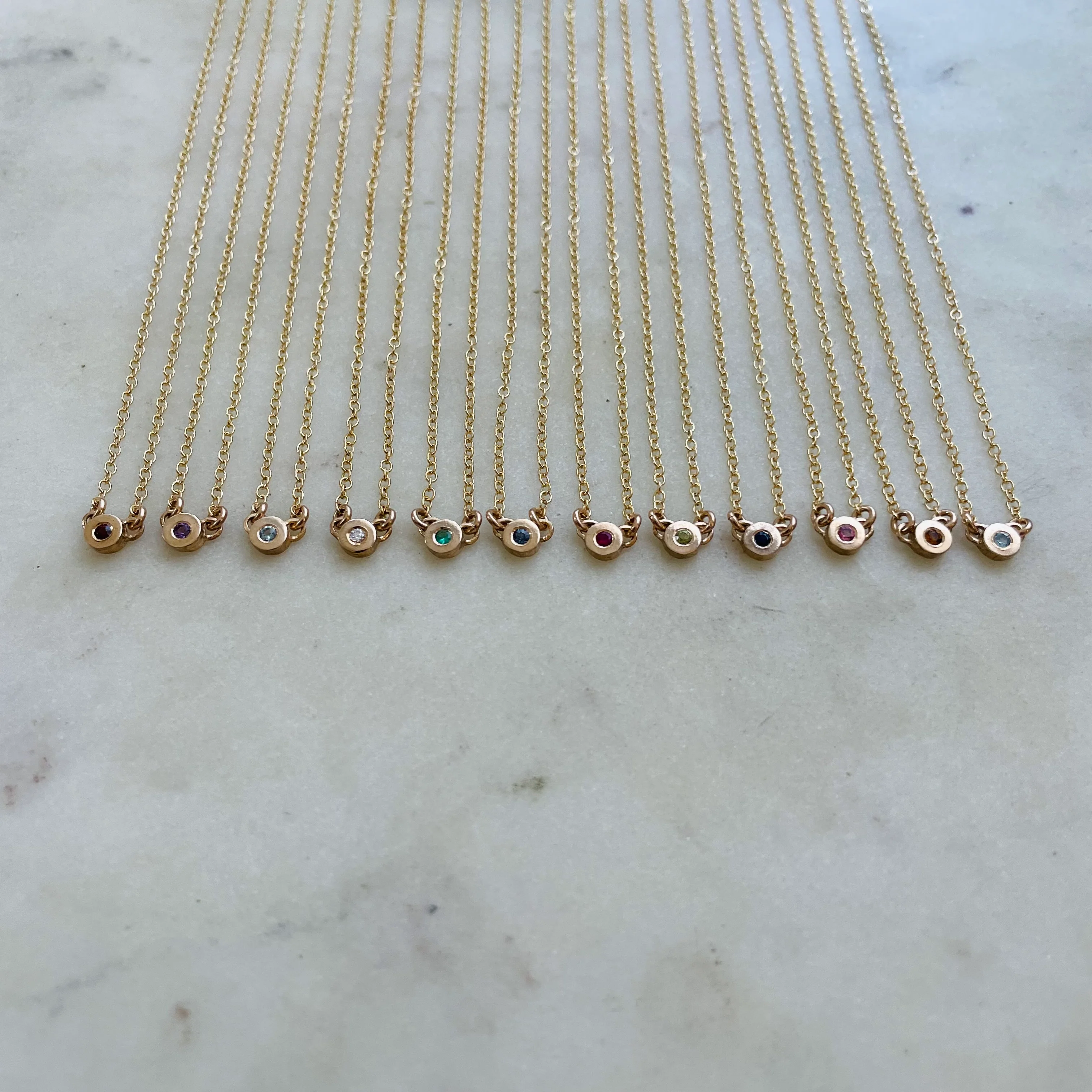 ARCHIVE — CUSTOMIZE A GRACE BIRTHSTONE BAR NECKLACE - Image 7