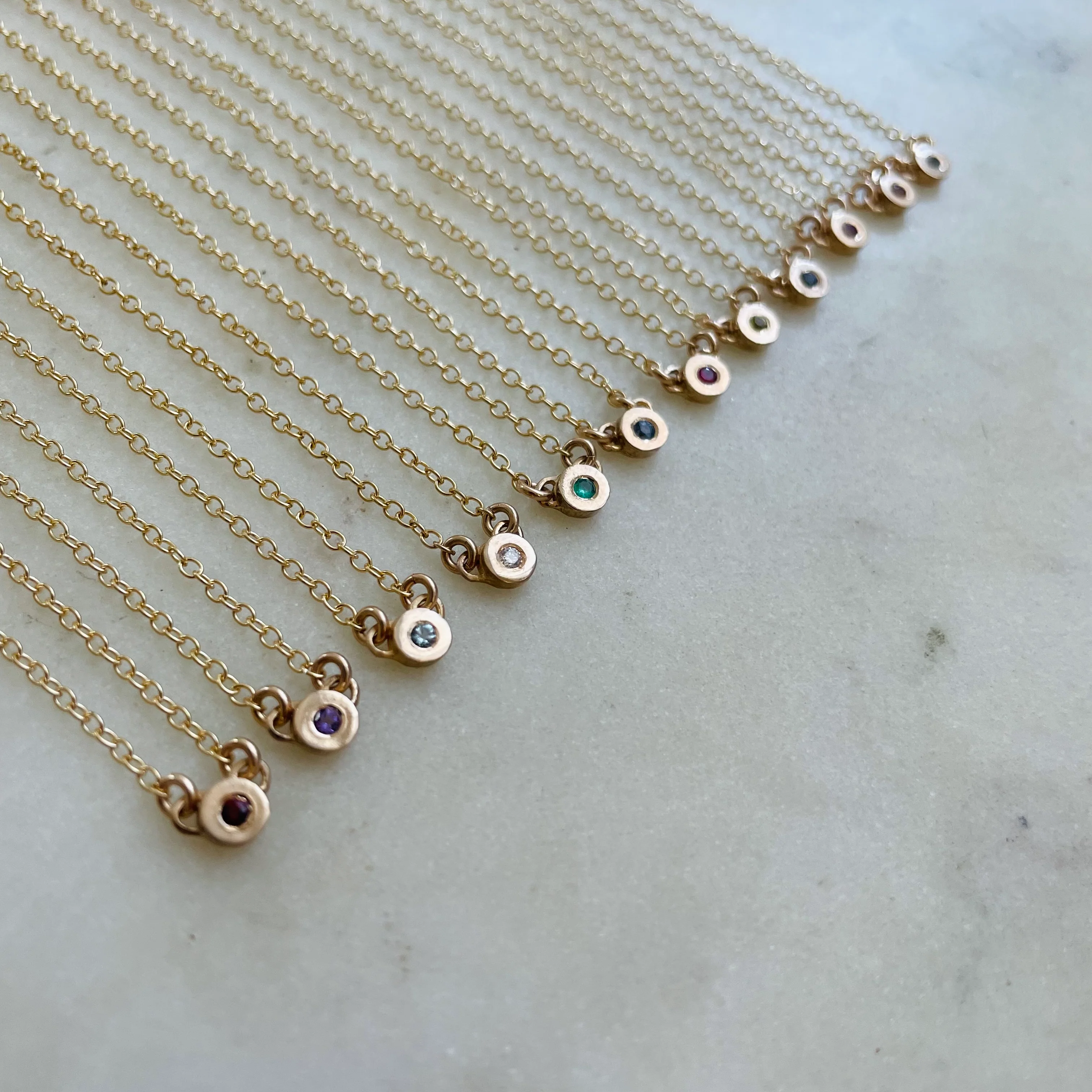 ARCHIVE — CUSTOMIZE A GRACE BIRTHSTONE BAR NECKLACE - Image 8