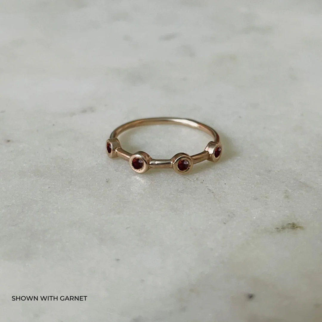 CUSTOMIZE A DOT TO DOT BIRTHSTONE RING - Image 7