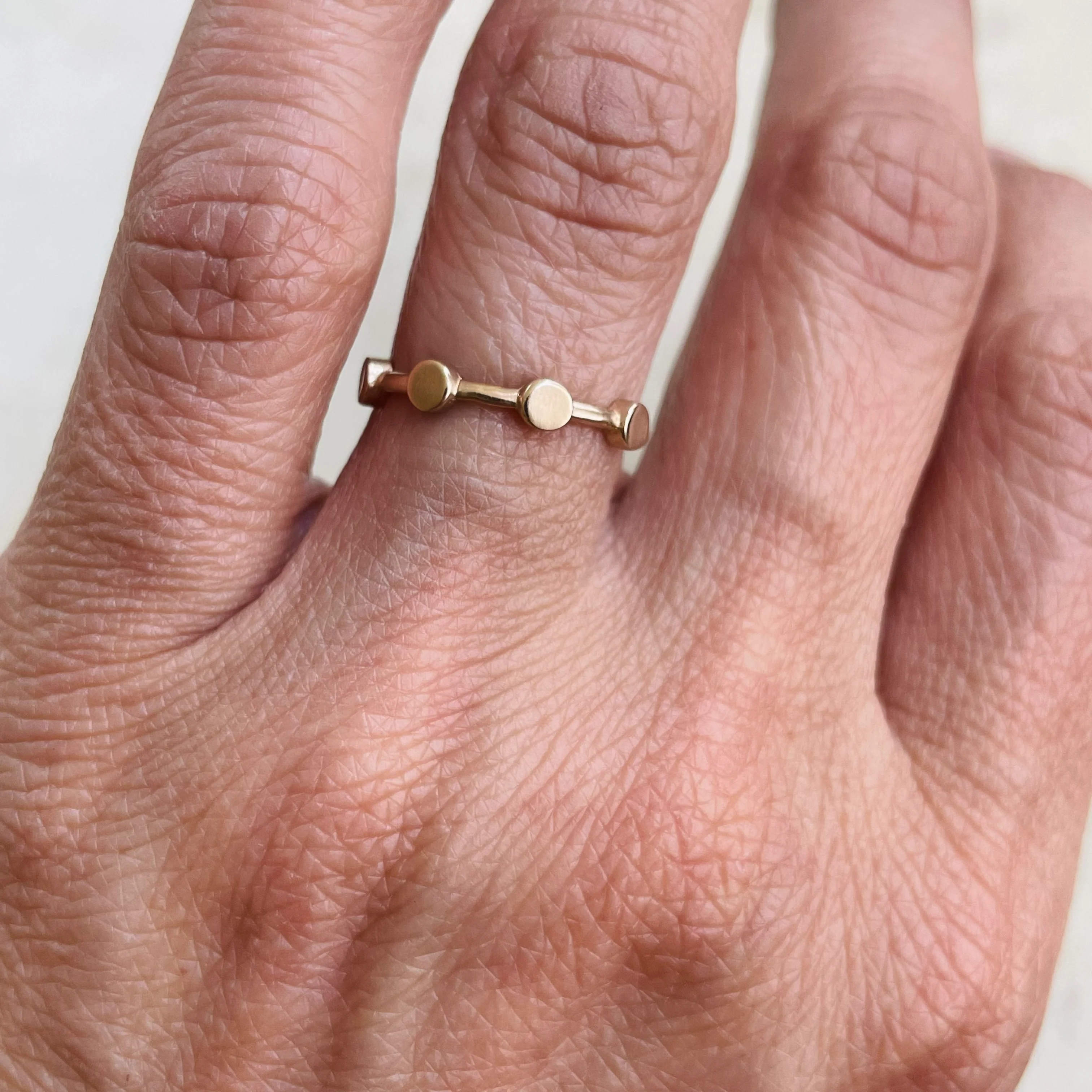 DOT TO DOT RING — NO STONE - Image 2
