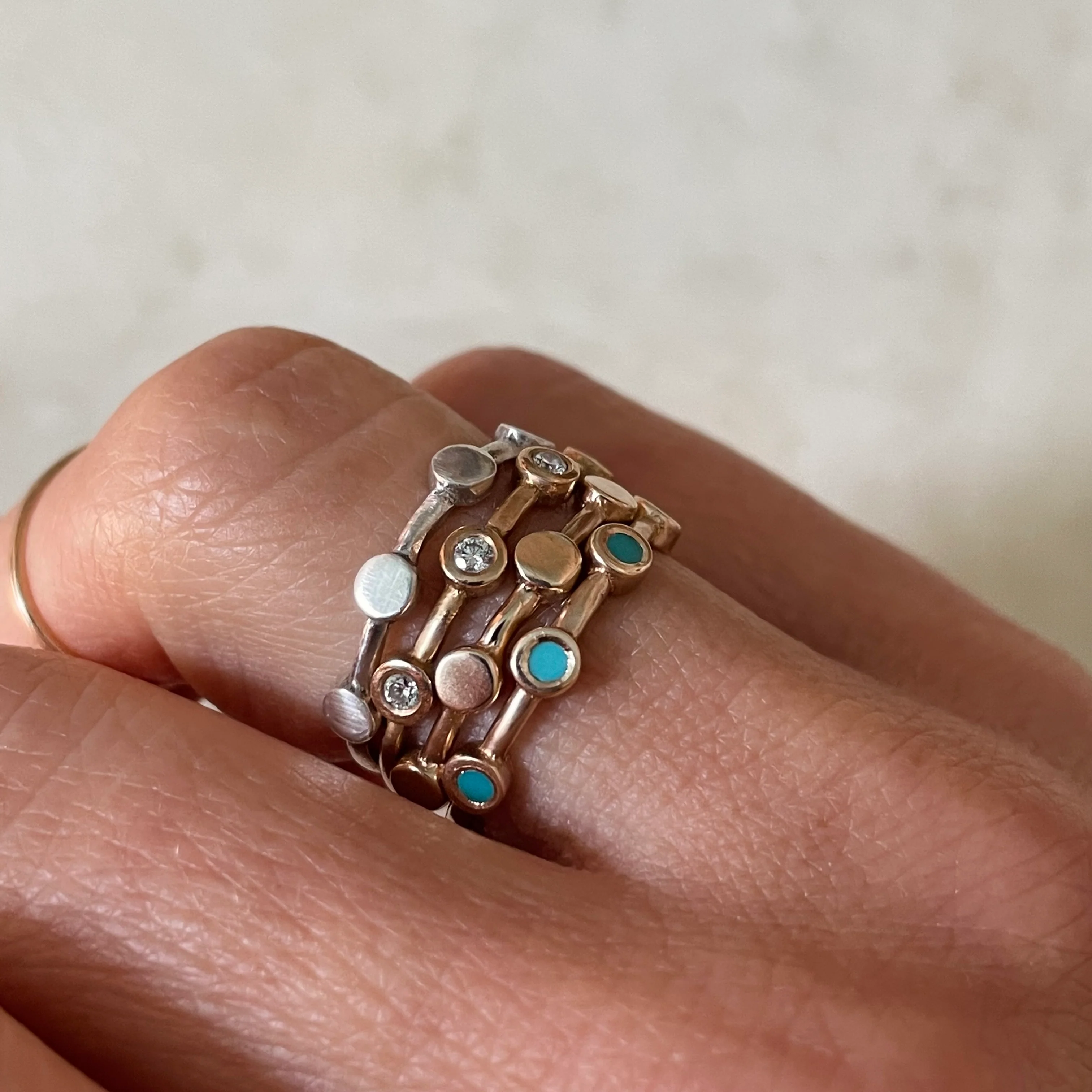DOT TO DOT RING + DIAMOND - Image 6