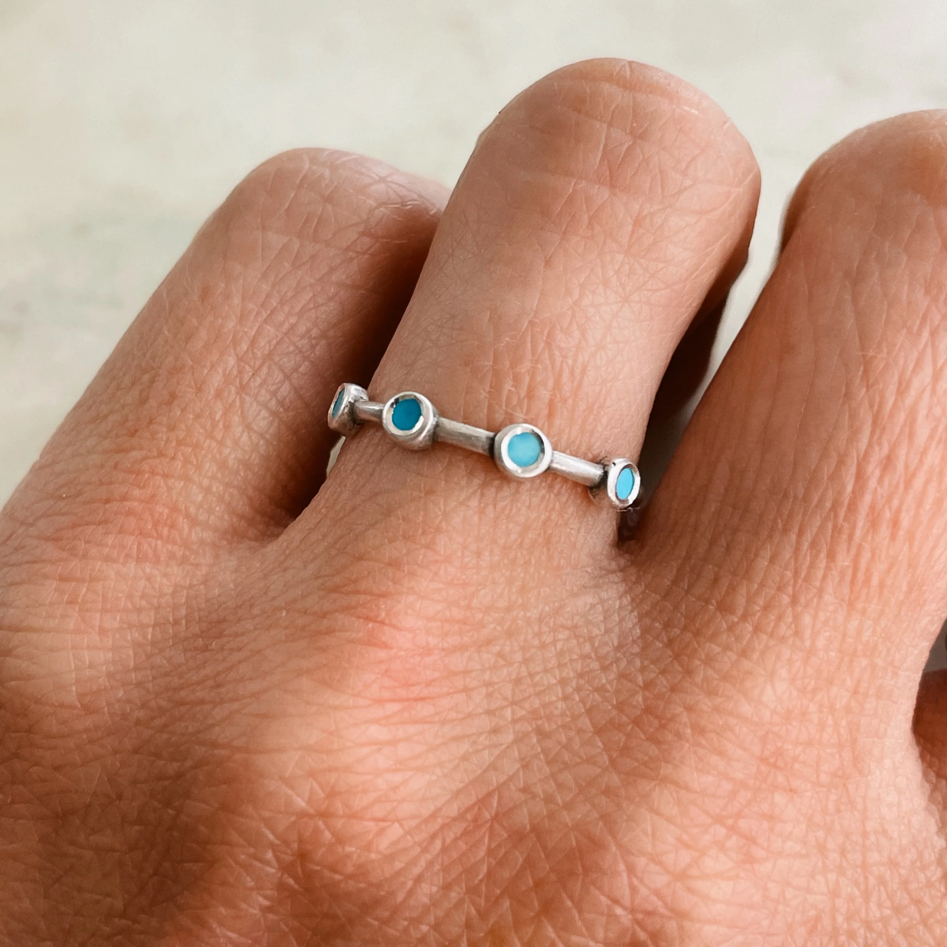 DOT TO DOT RING + TURQUOISE - Image 9