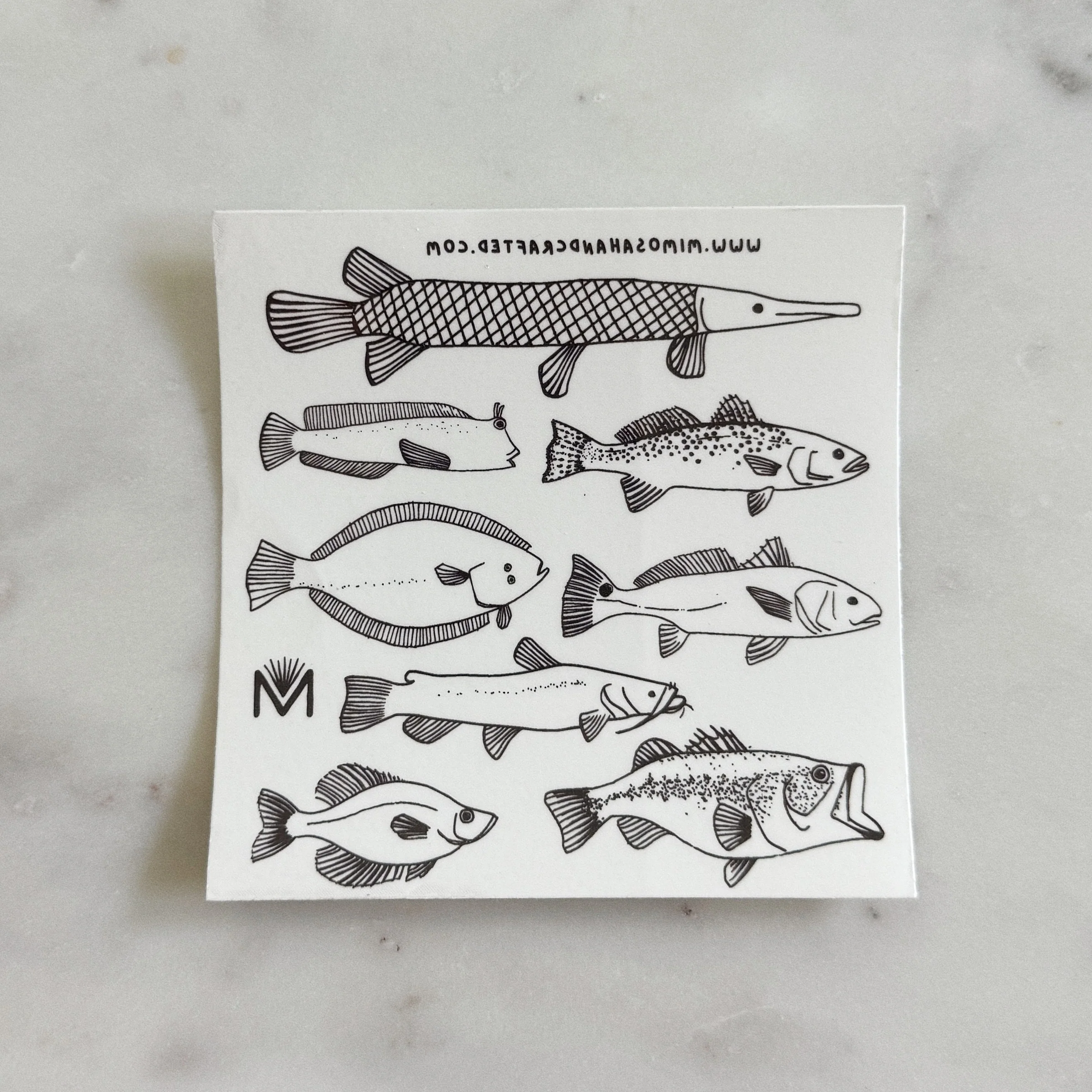 FISH TEMPORARY TATTOO