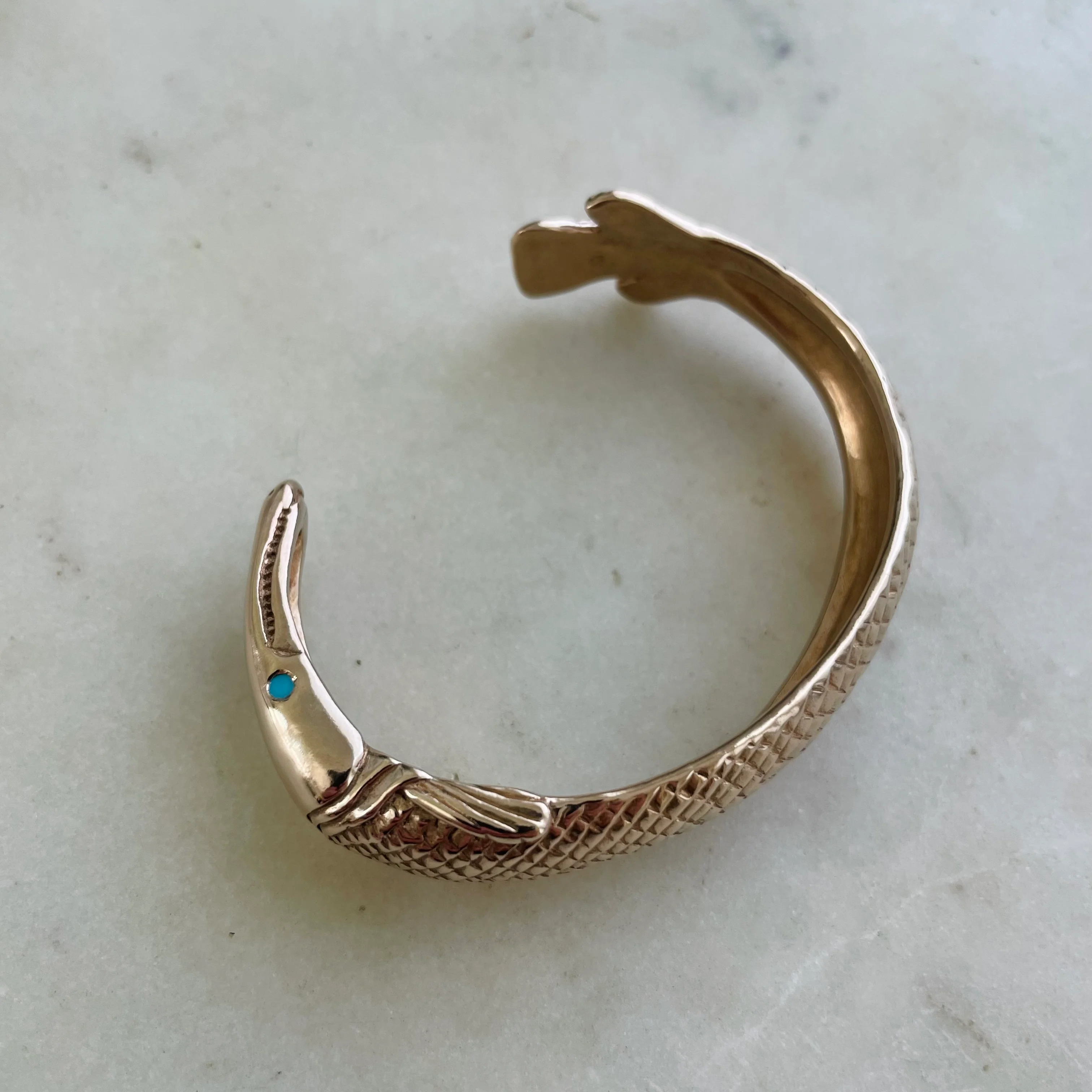 GARFISH CUFF + TURQUOISE EYES