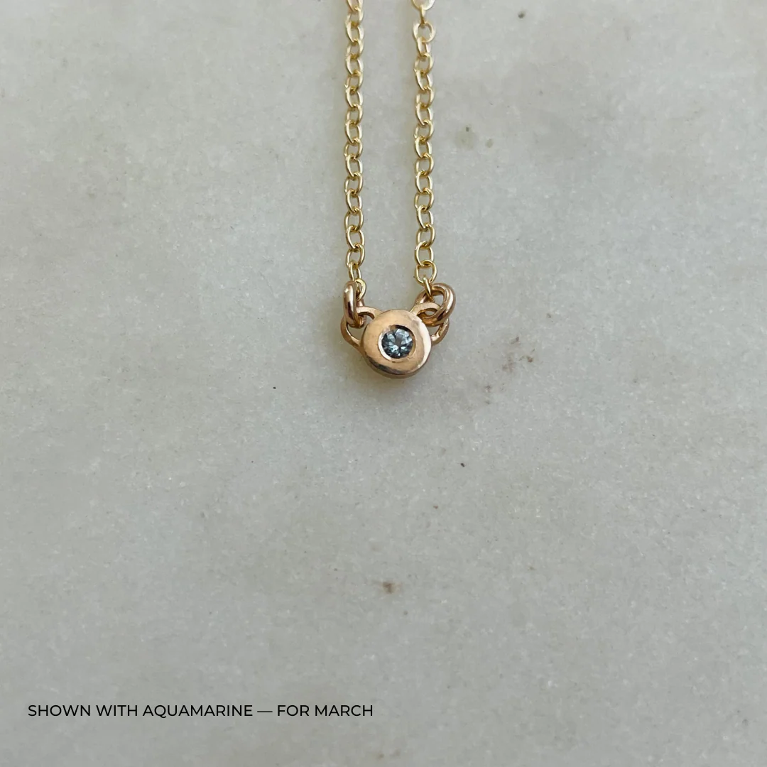 ARCHIVE — GRACE BAR NECKLACE + BIRTHSTONE - Image 11