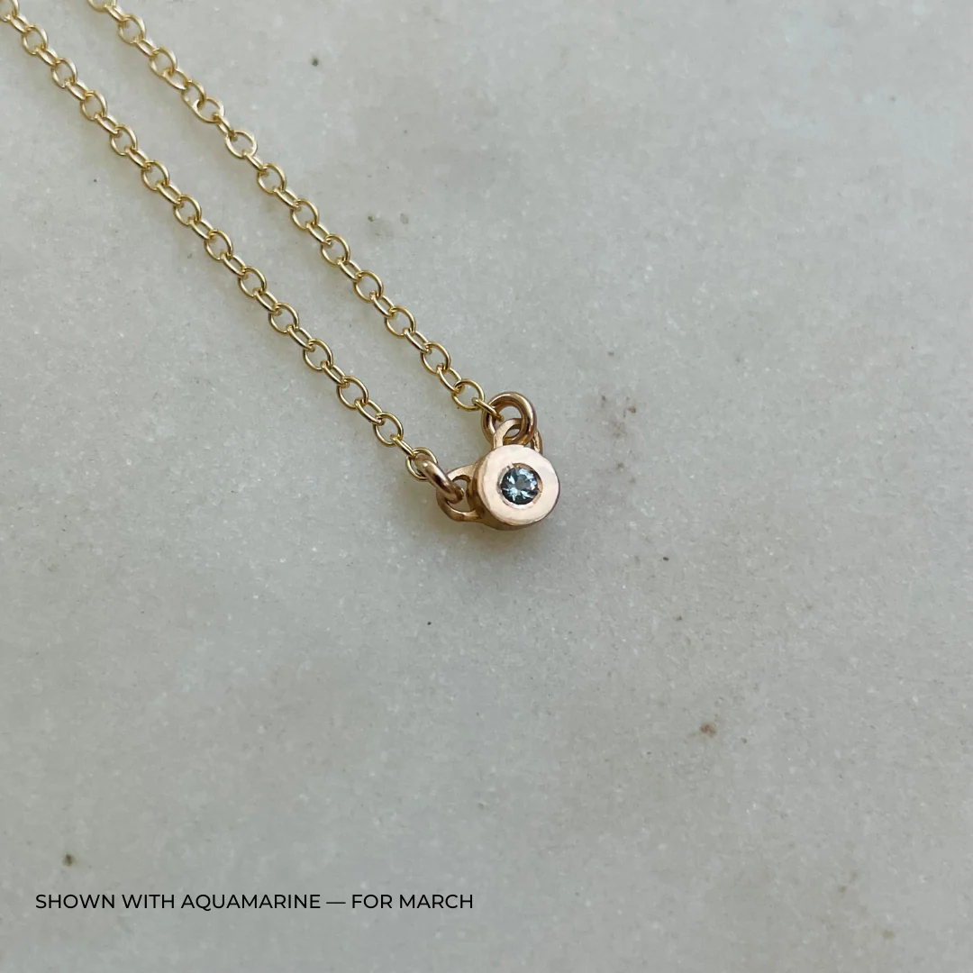 ARCHIVE — GRACE BAR NECKLACE + BIRTHSTONE - Image 12