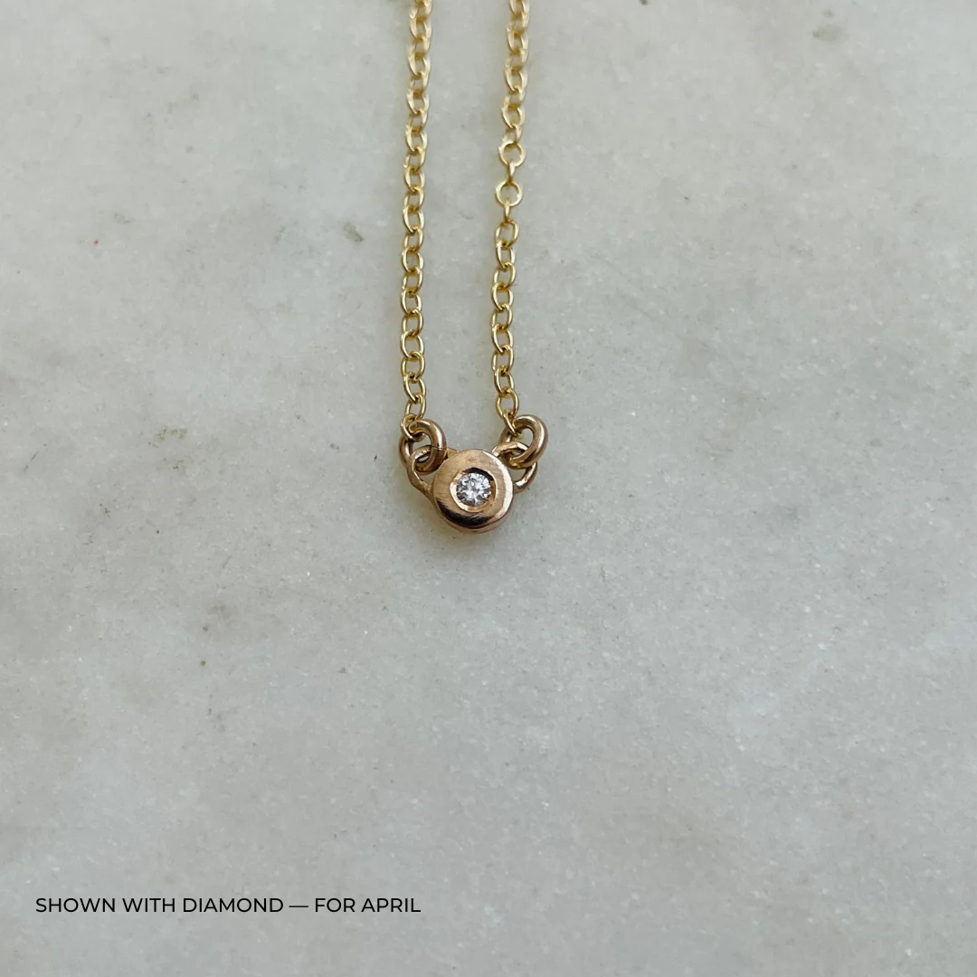ARCHIVE — GRACE BAR NECKLACE + BIRTHSTONE - Image 14