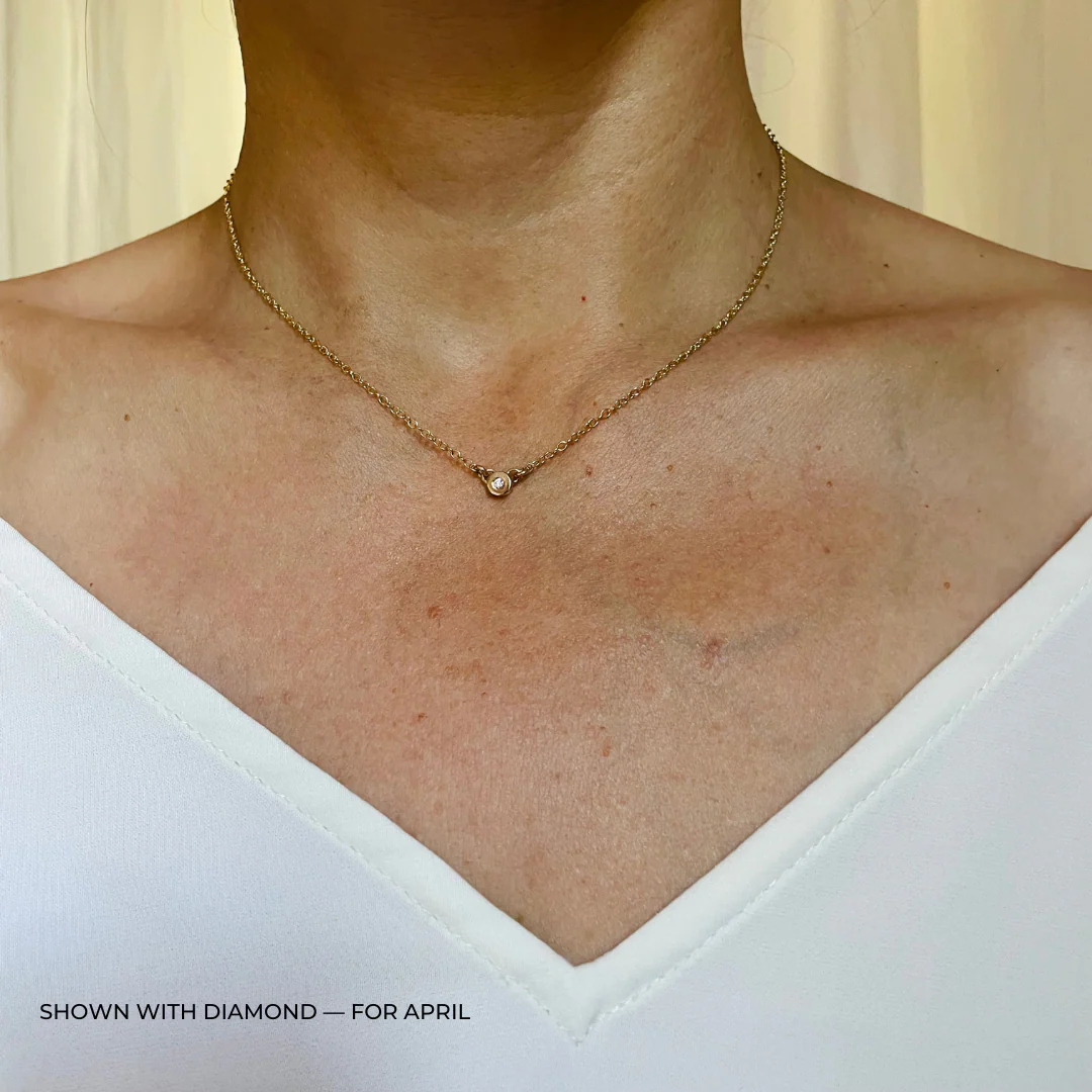 ARCHIVE — GRACE BAR NECKLACE + BIRTHSTONE - Image 16