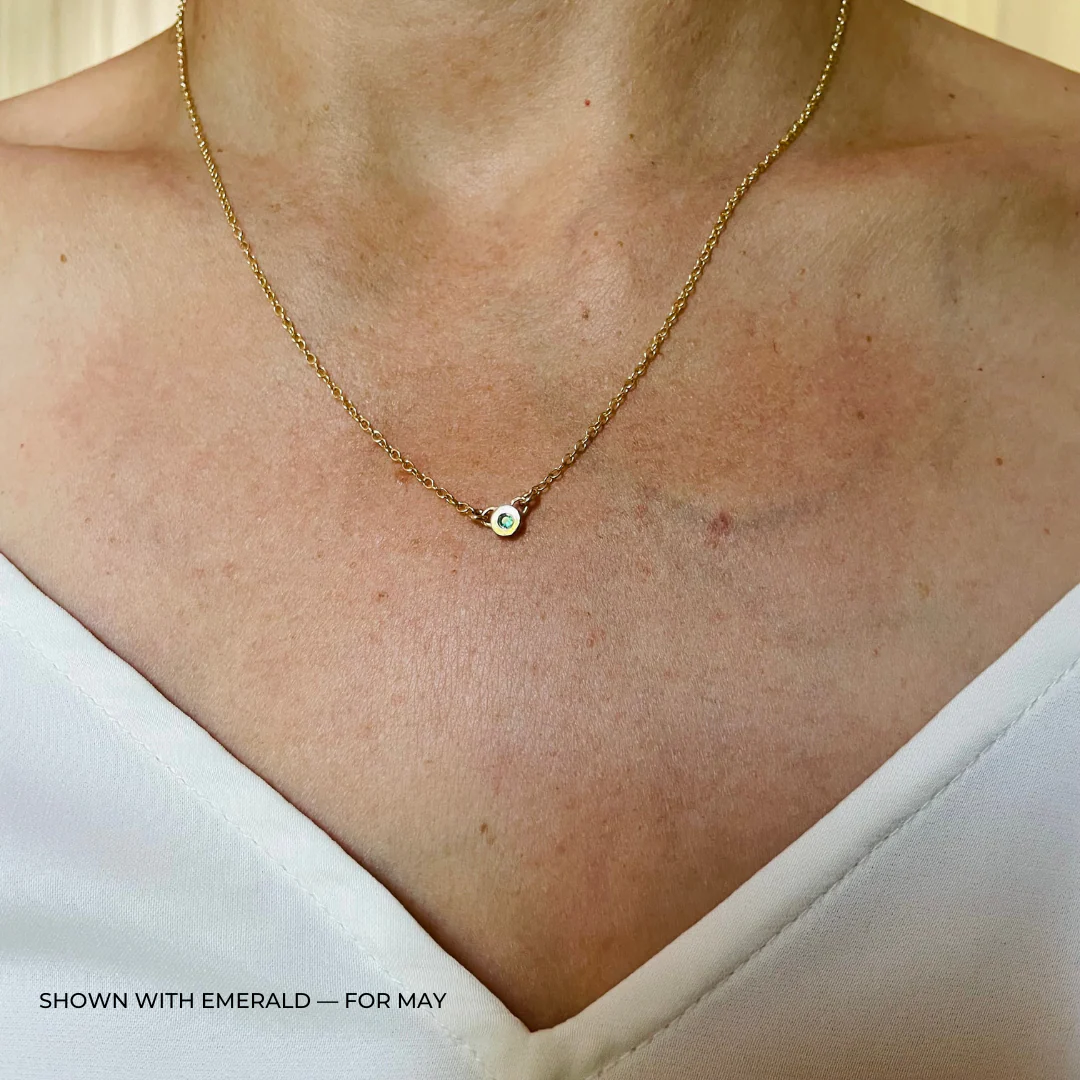 ARCHIVE — GRACE BAR NECKLACE + BIRTHSTONE - Image 19
