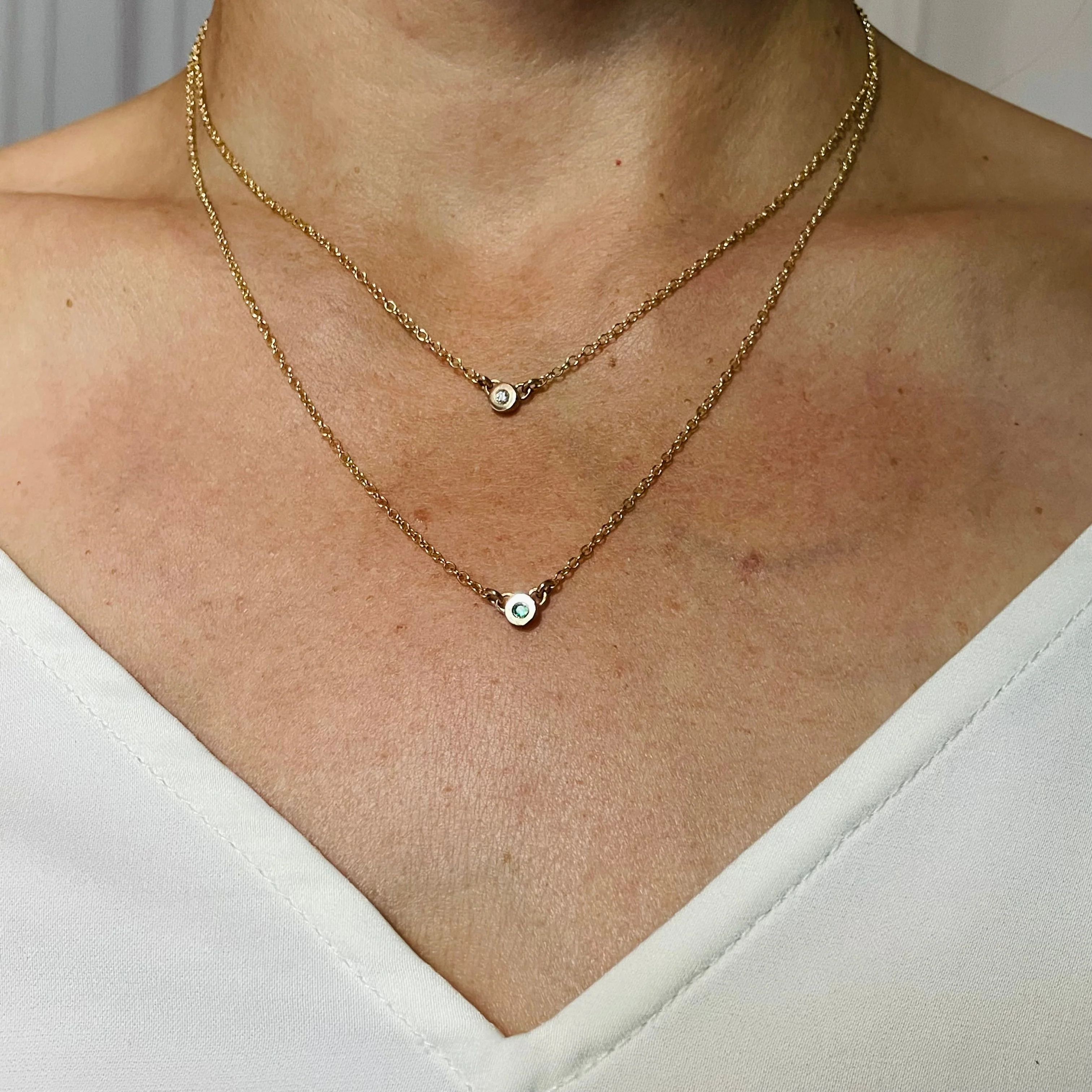 ARCHIVE — GRACE BAR NECKLACE + BIRTHSTONE - Image 2