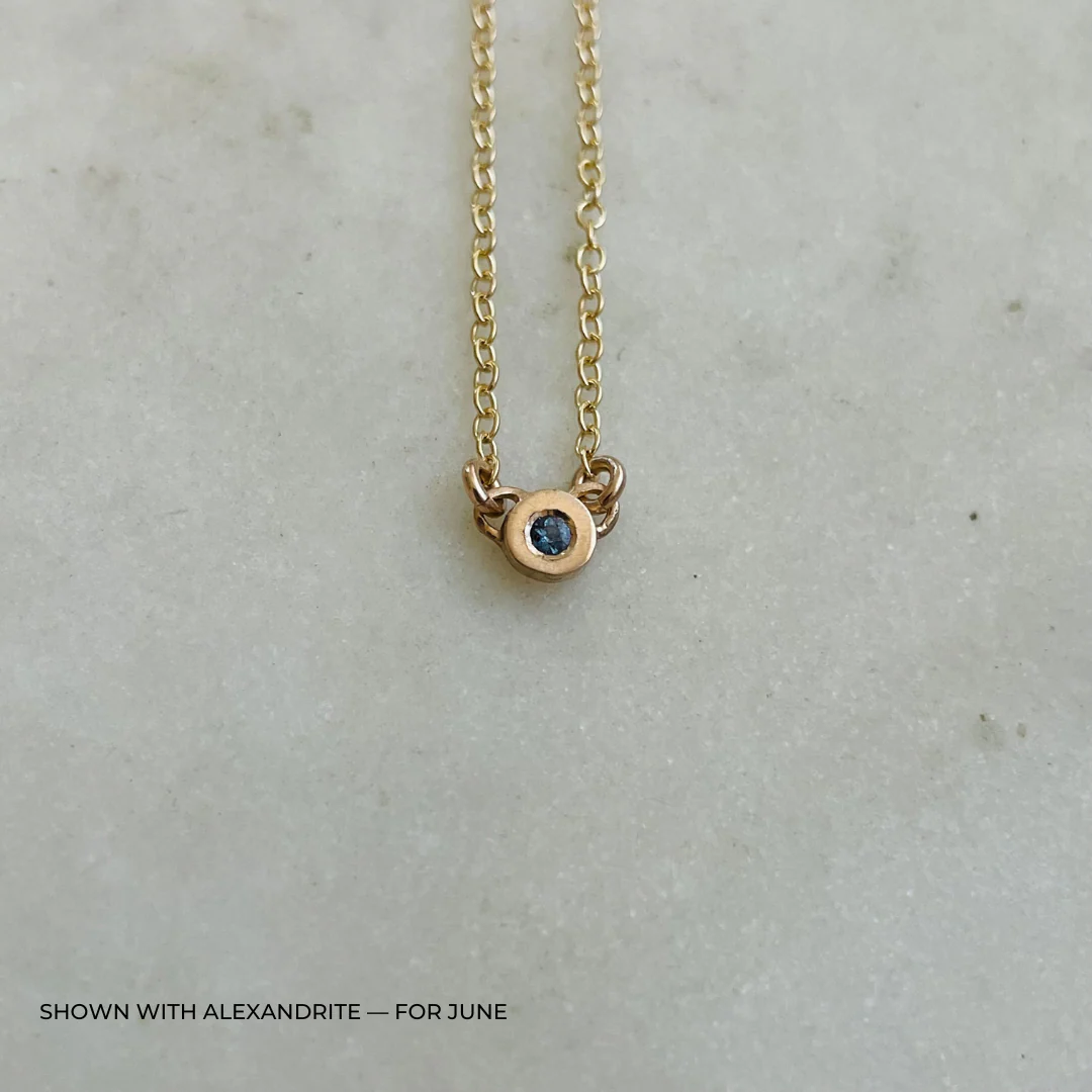 ARCHIVE — GRACE BAR NECKLACE + BIRTHSTONE - Image 20