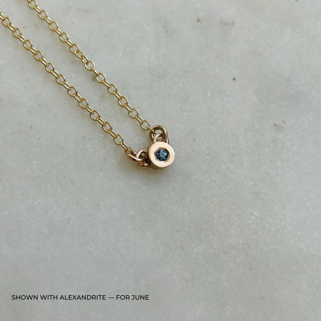ARCHIVE — GRACE BAR NECKLACE + BIRTHSTONE - Image 21