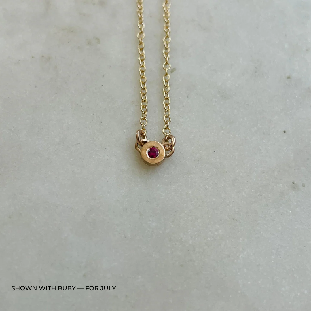 ARCHIVE — GRACE BAR NECKLACE + BIRTHSTONE - Image 23